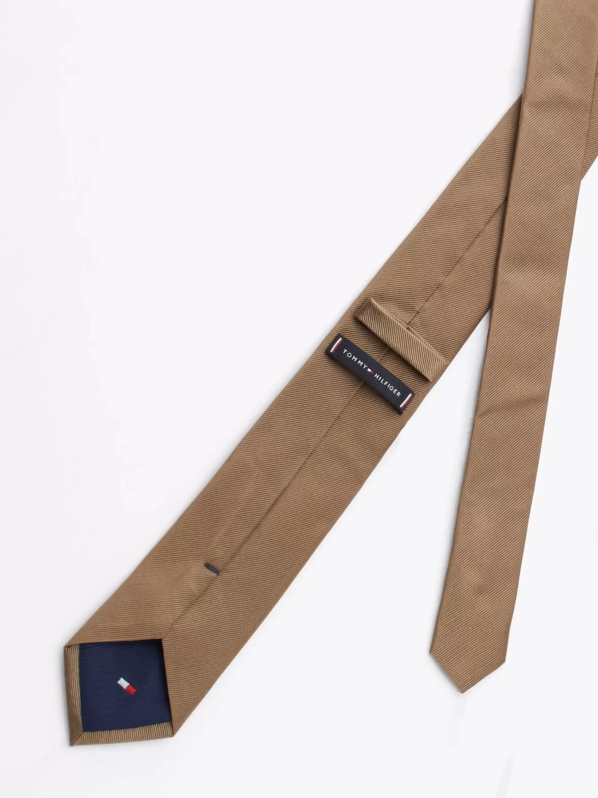Stropdassen & Pochetten*Tommy Hilfiger Geweven Zijden Das SAFARI CANVAS