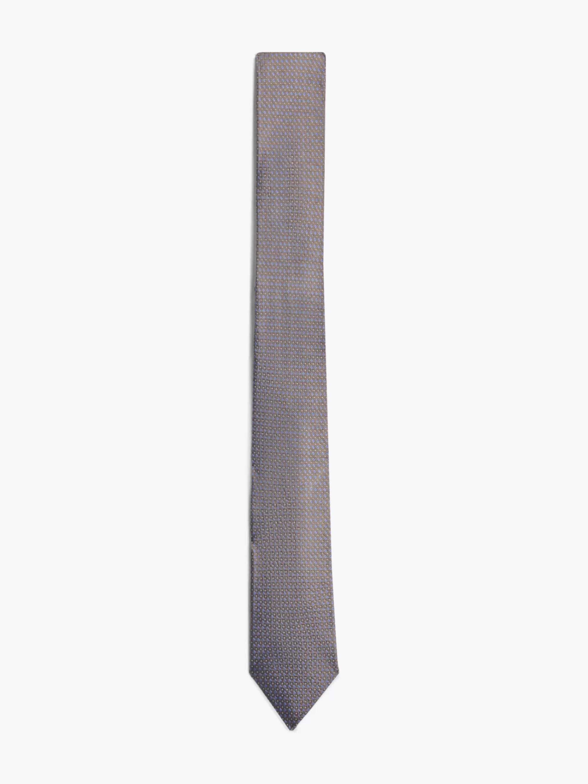 Stropdassen & Pochetten*Tommy Hilfiger Geweven Zijden Das Met Geometrische Stippen SAFARI CANVAS / LIGHT BLUE