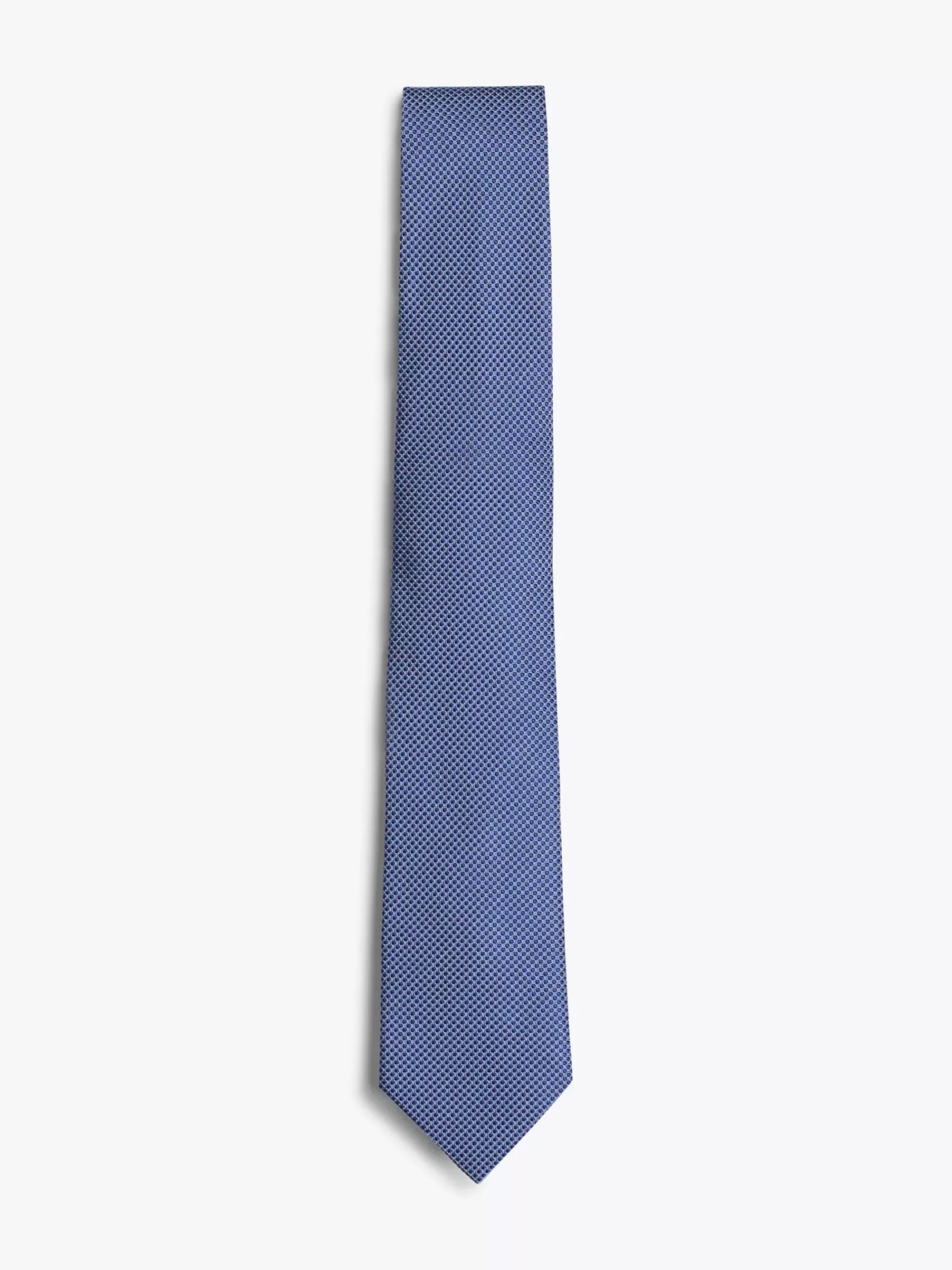Stropdassen & Pochetten*Tommy Hilfiger Geweven Zijden Das Met Microstippen LIGHT BLUE / DESERT SKY