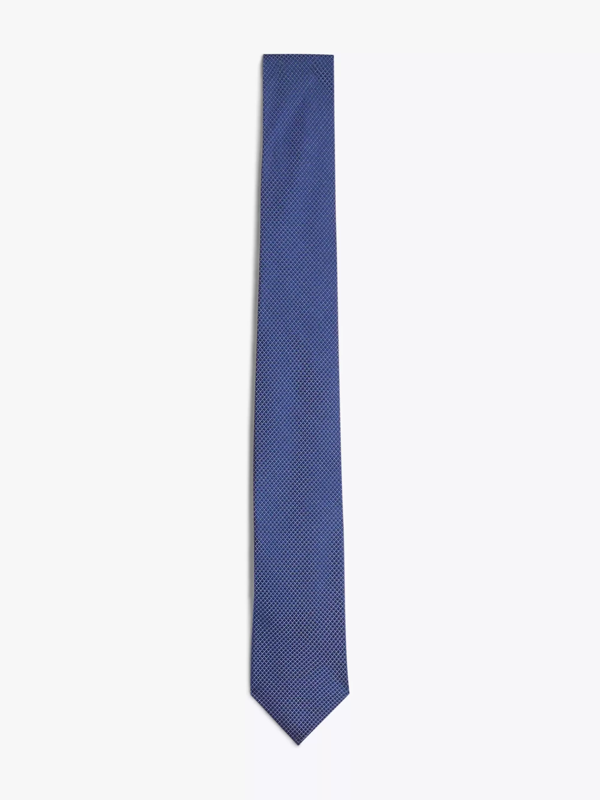 Stropdassen & Pochetten*Tommy Hilfiger Geweven Zijden Das Met Microstippen DEEP INDIGO / DESERT SKY