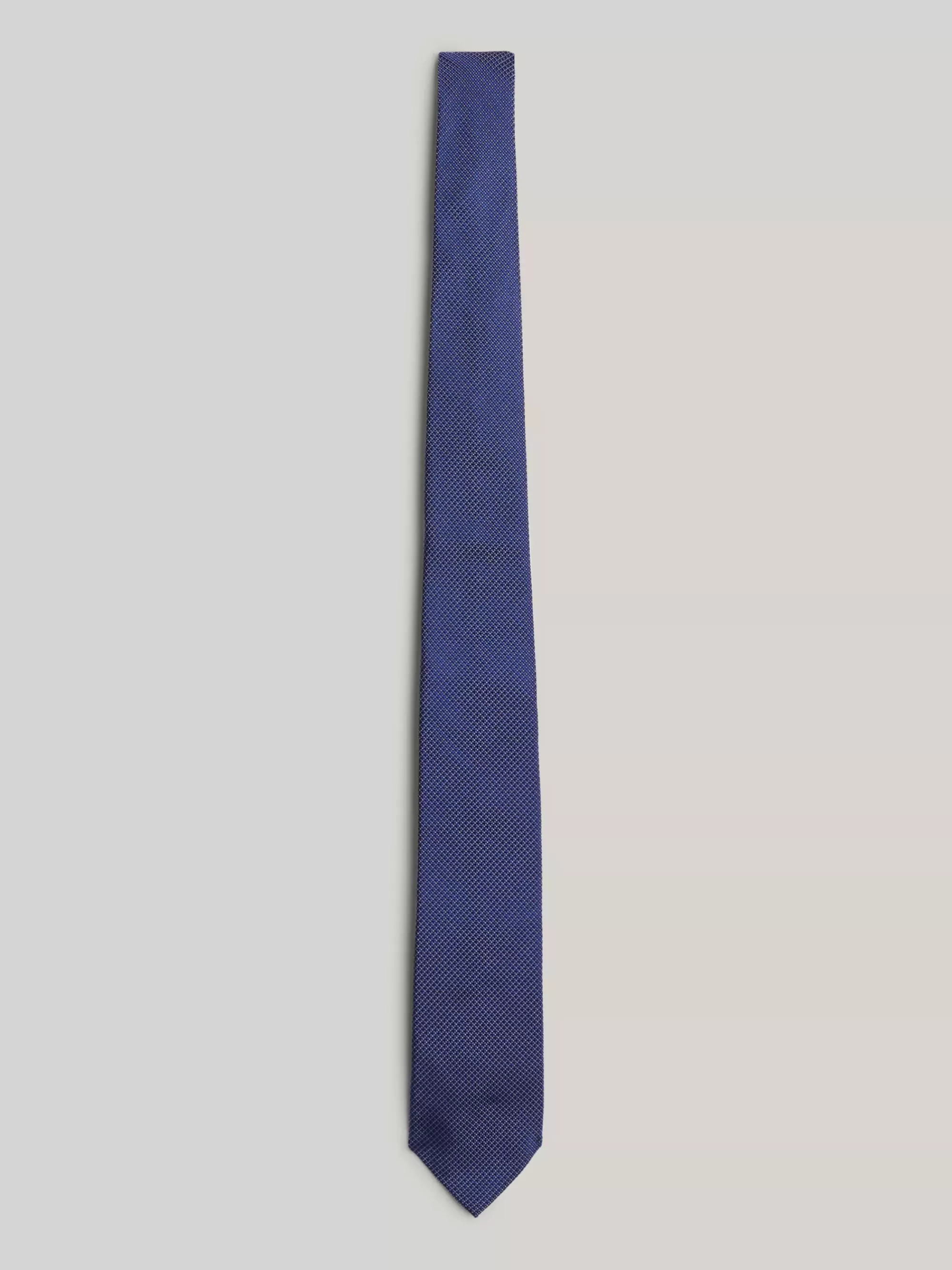 Stropdassen & Pochetten*Tommy Hilfiger Geweven Zijden Das Met Microstippen DESERT SKY / LIGHT BLUE