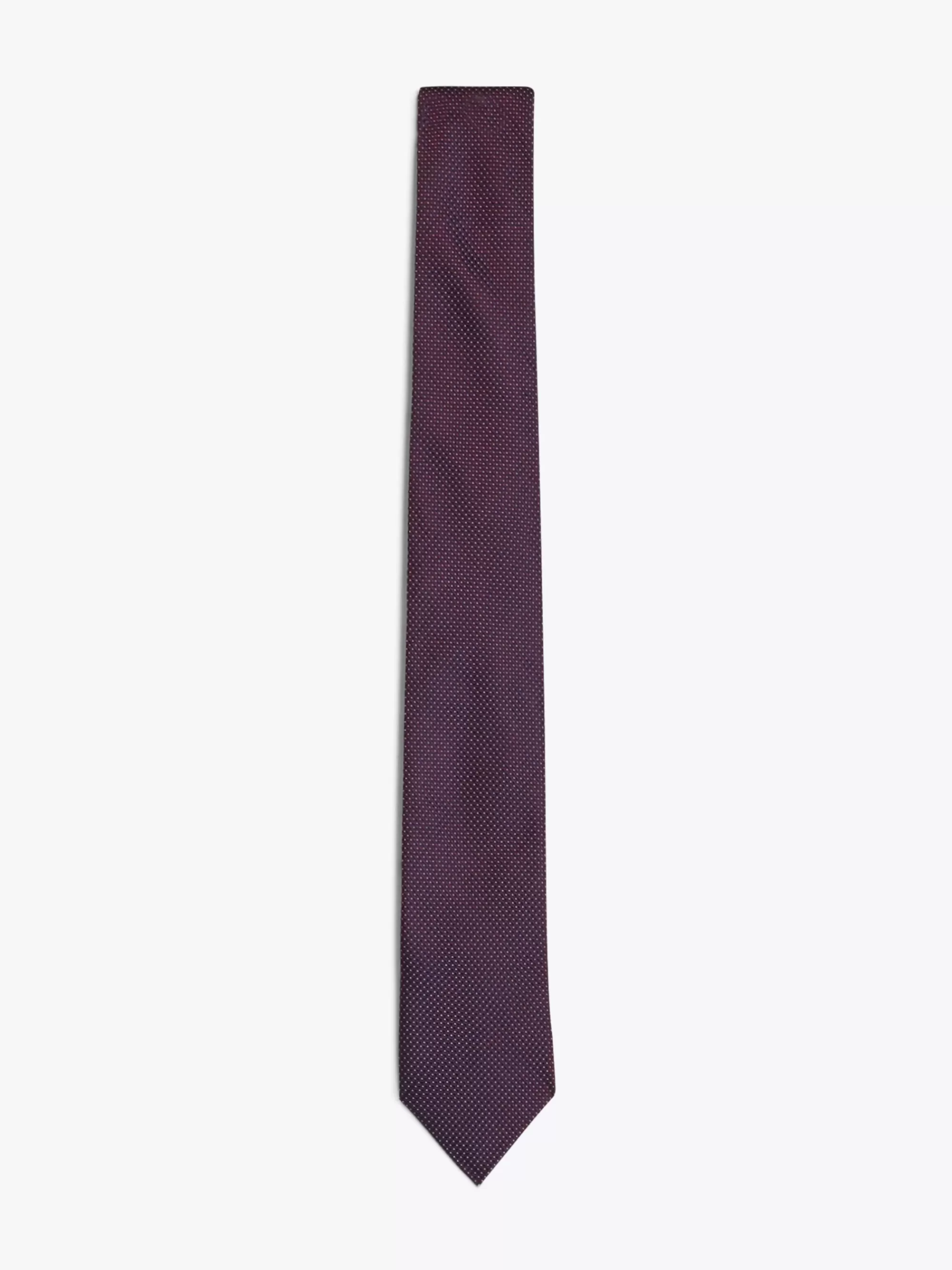 Stropdassen & Pochetten*Tommy Hilfiger Geweven Zijden Das Met Microstippen DEEP ROUGE / DESERT SKY