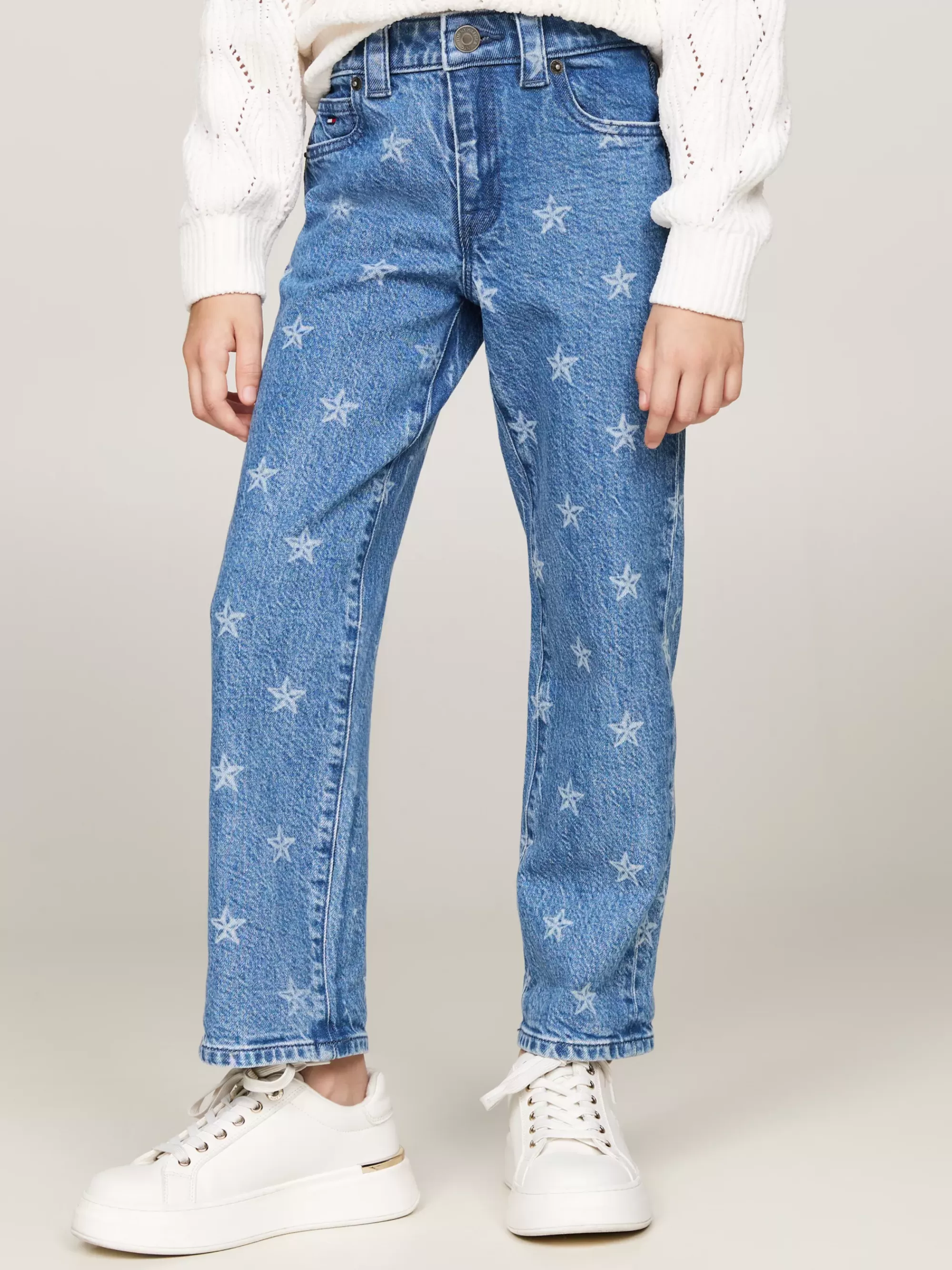 Jeans*Tommy Hilfiger Girlfriend Straight Jeans Met Sterrenprint AOPSTARS