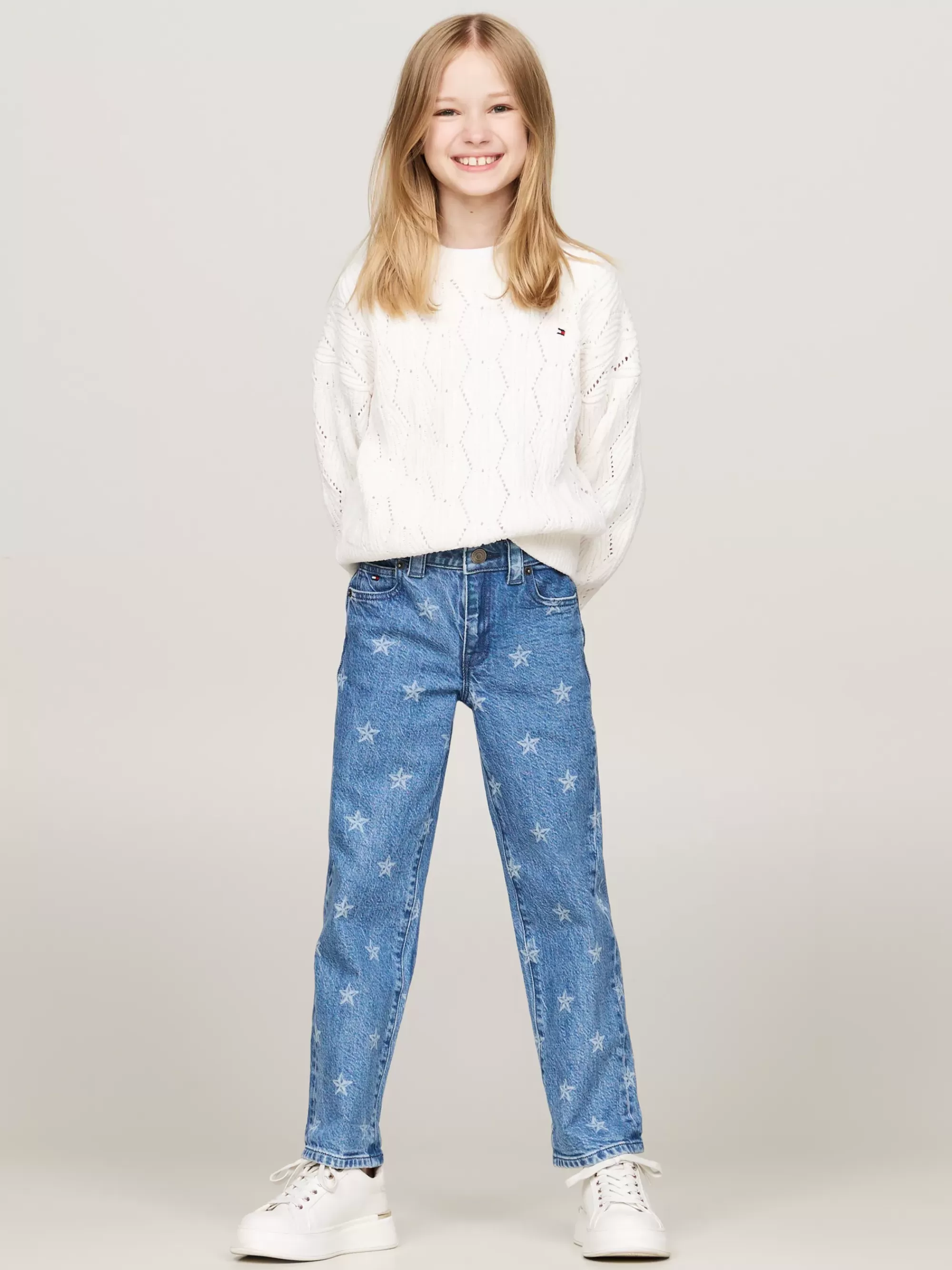 Jeans*Tommy Hilfiger Girlfriend Straight Jeans Met Sterrenprint AOPSTARS