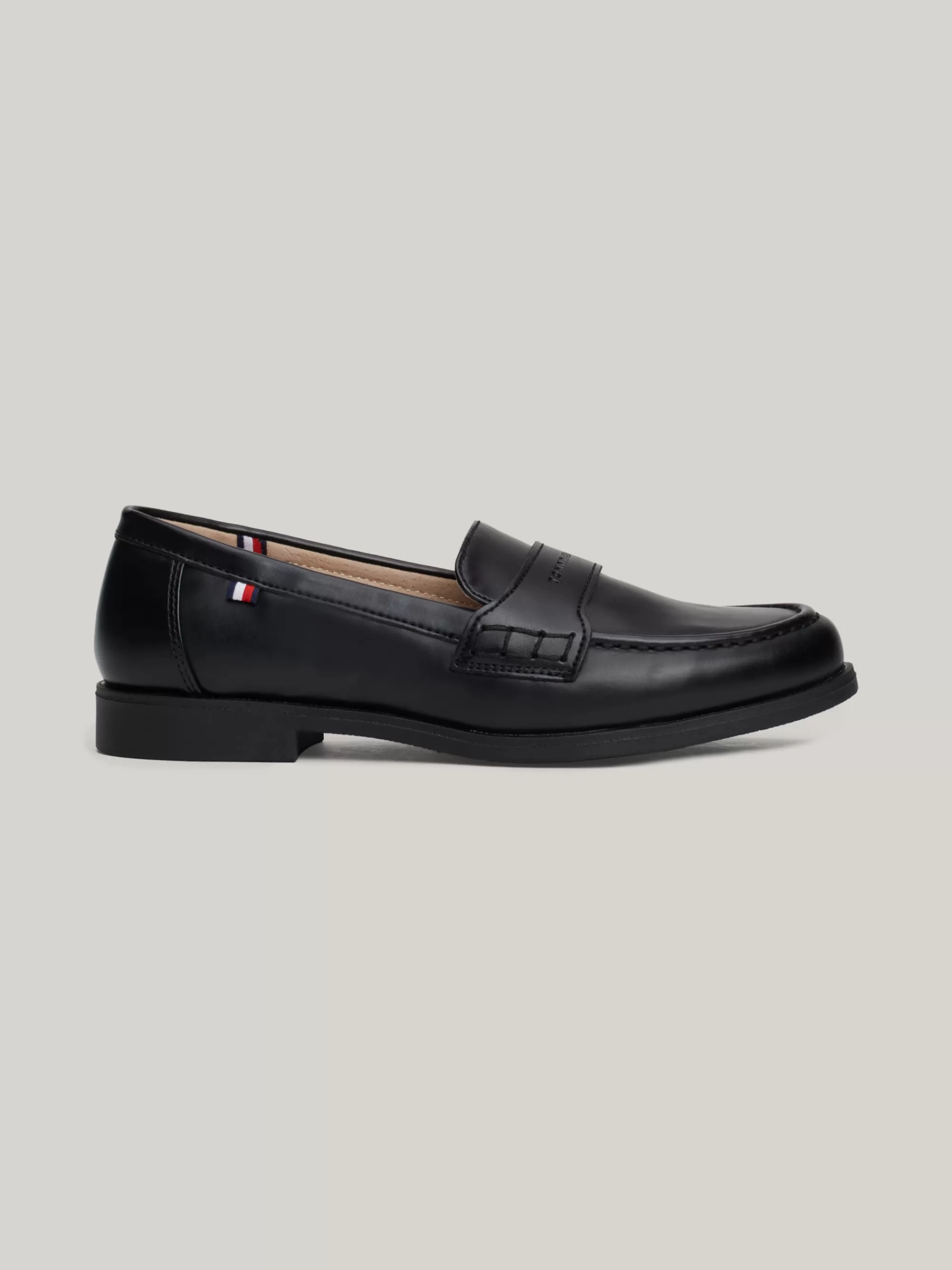 Schoenen & Accessoires*Tommy Hilfiger Gladde Loafer Met Logo BLACK