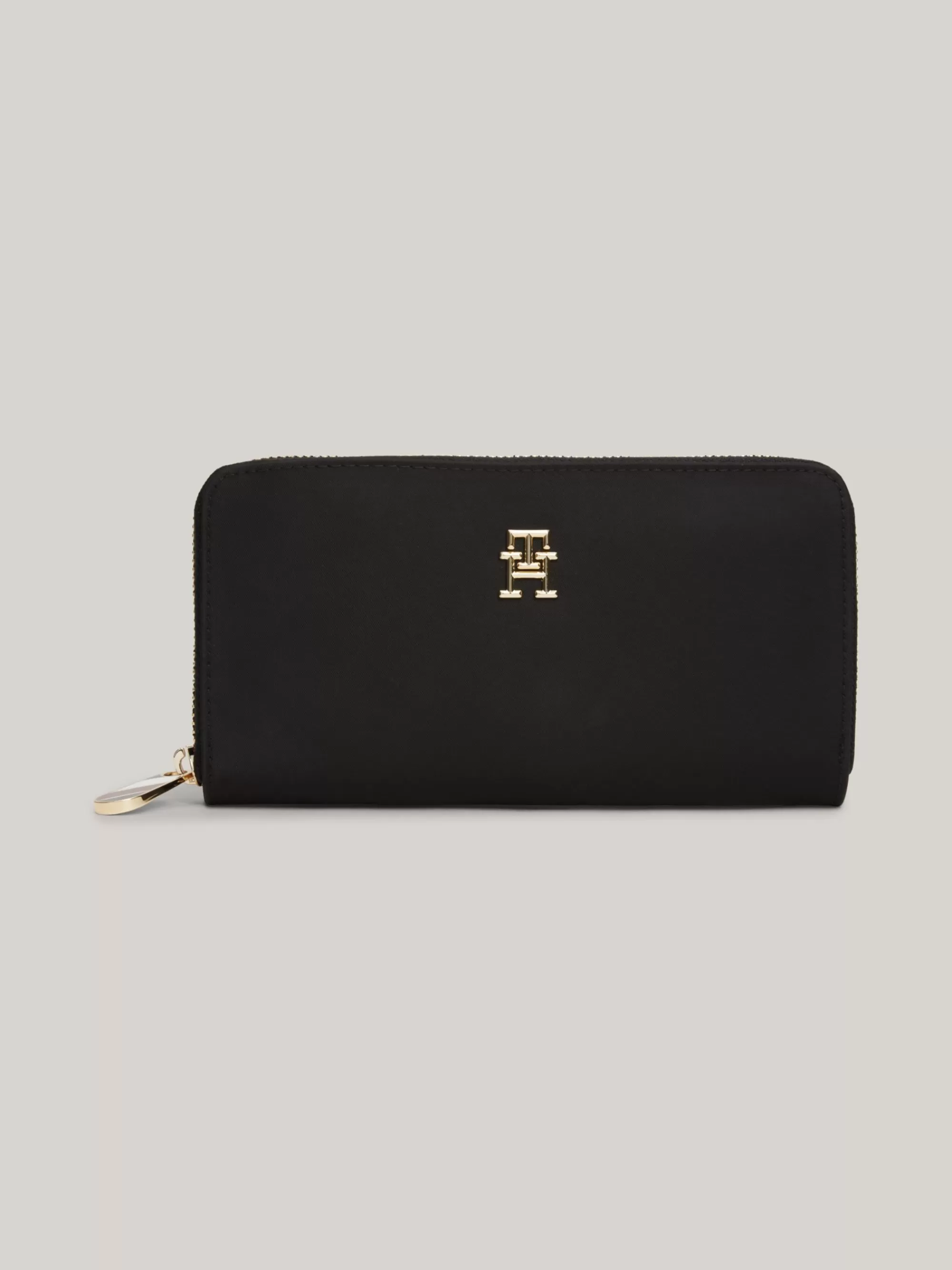 Portemonnees & Sleutelhangers*Tommy Hilfiger Grote Gerecyclede Zip-around Portemonnee BLACK