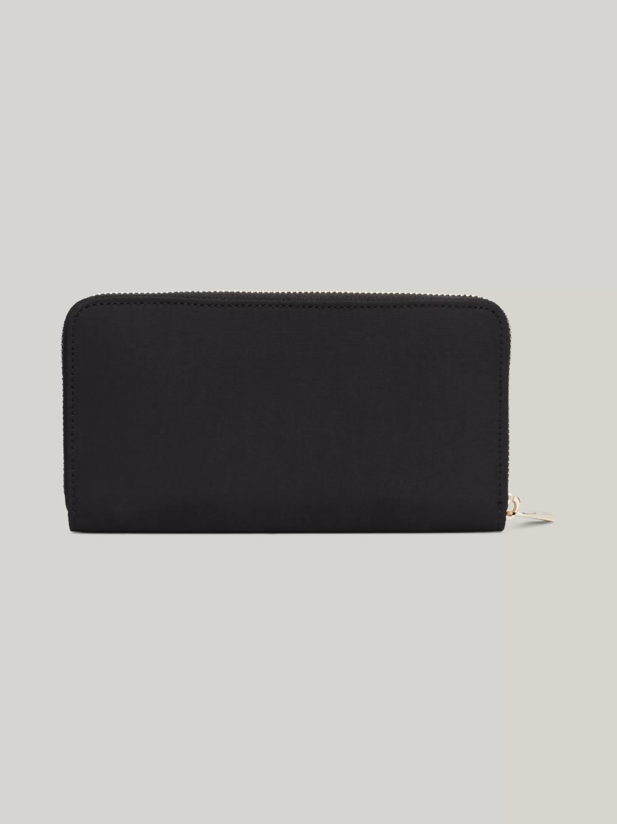 Portemonnees & Sleutelhangers*Tommy Hilfiger Grote Portemonnee Met Rits En TH-monogram BLACK
