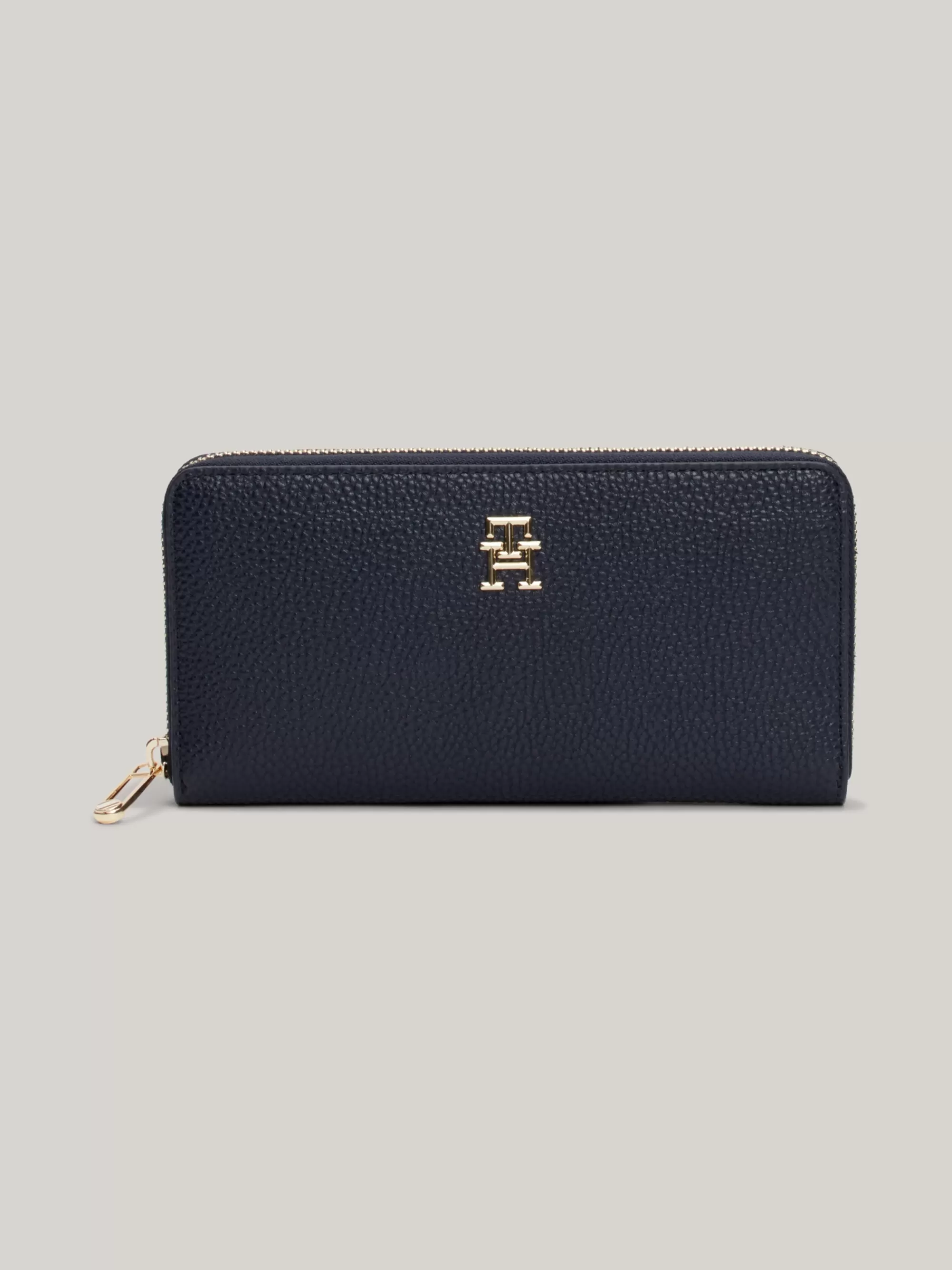 Portemonnees & Sleutelhangers*Tommy Hilfiger Grote Zip-around Portemonnee Met TH-embleem SPACE BLUE