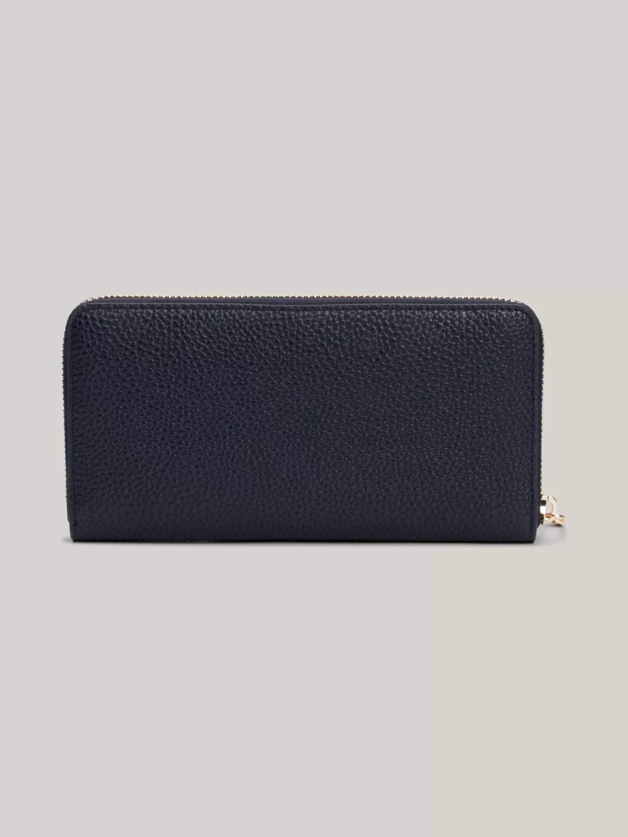 Portemonnees & Sleutelhangers*Tommy Hilfiger Grote Zip-around Portemonnee Met TH-embleem SPACE BLUE