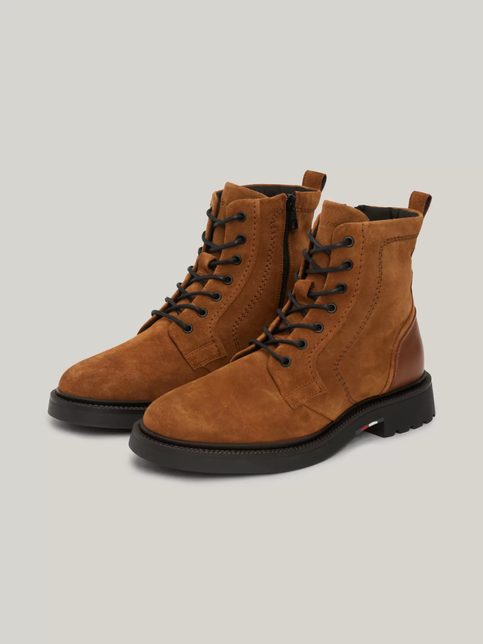 Veterboots | Laarzen*Tommy Hilfiger Halfhoge Suède Laarzen Met Rits COCONUT GROVE