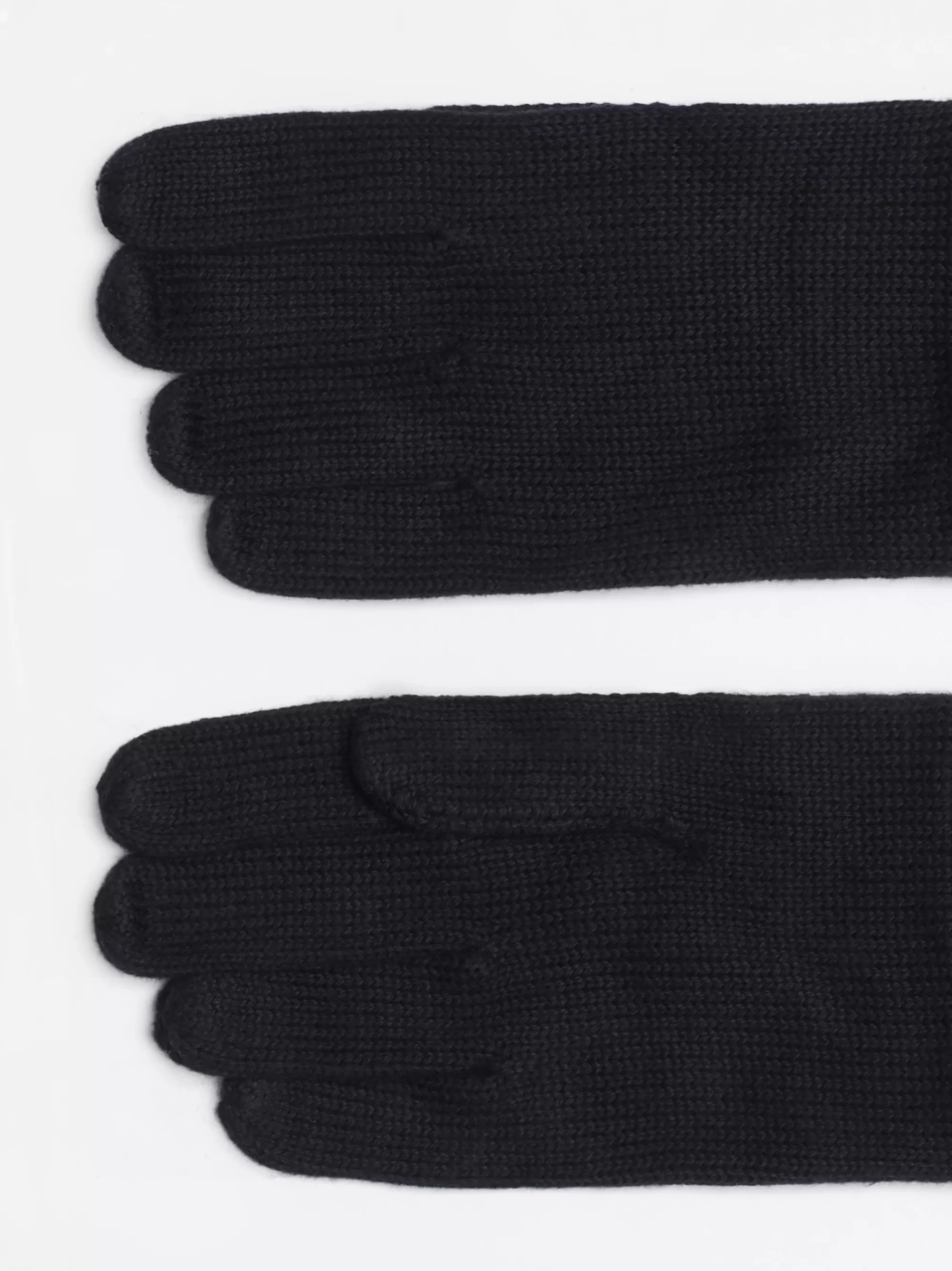 Mutsen, Handschoenen & Sjaals*Tommy Hilfiger Handschoenen Met Kasjmier En Geborduurde Vlag BLACK