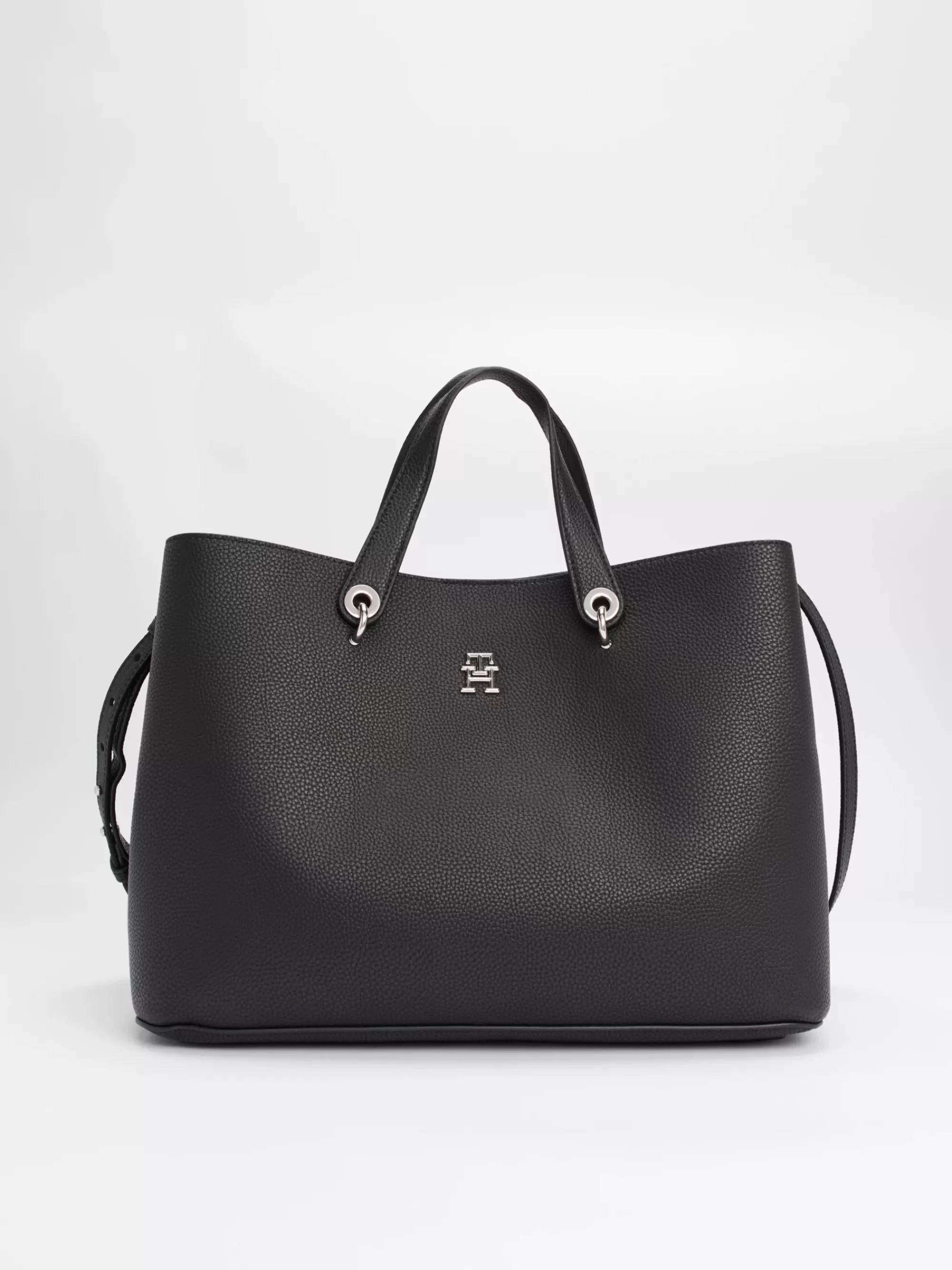Handtassen*Tommy Hilfiger Handtas Met TH-embleem BLACK