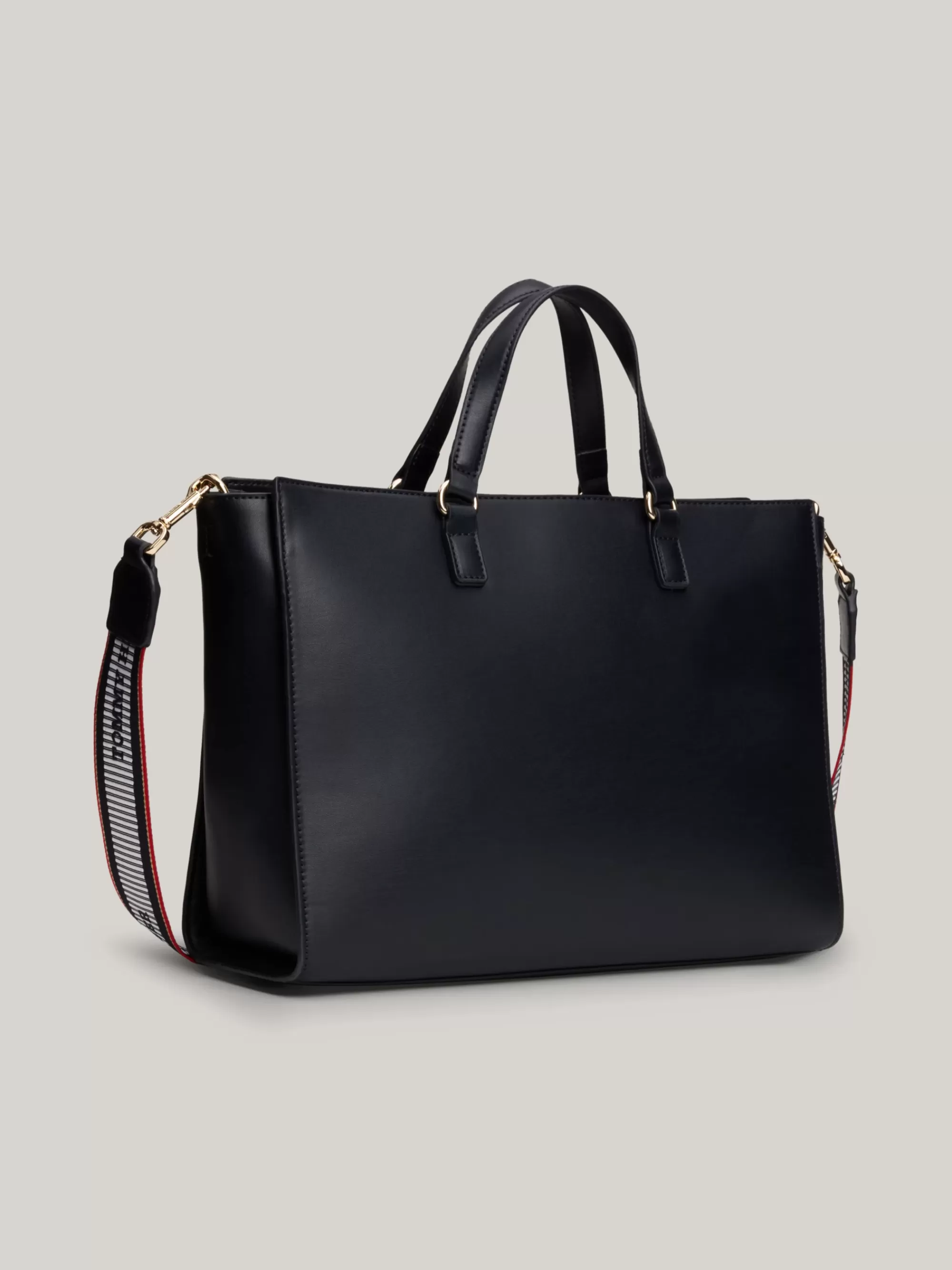 Shoppers*Tommy Hilfiger Handtas Met Webbing Band Met Logo SPACE BLUE