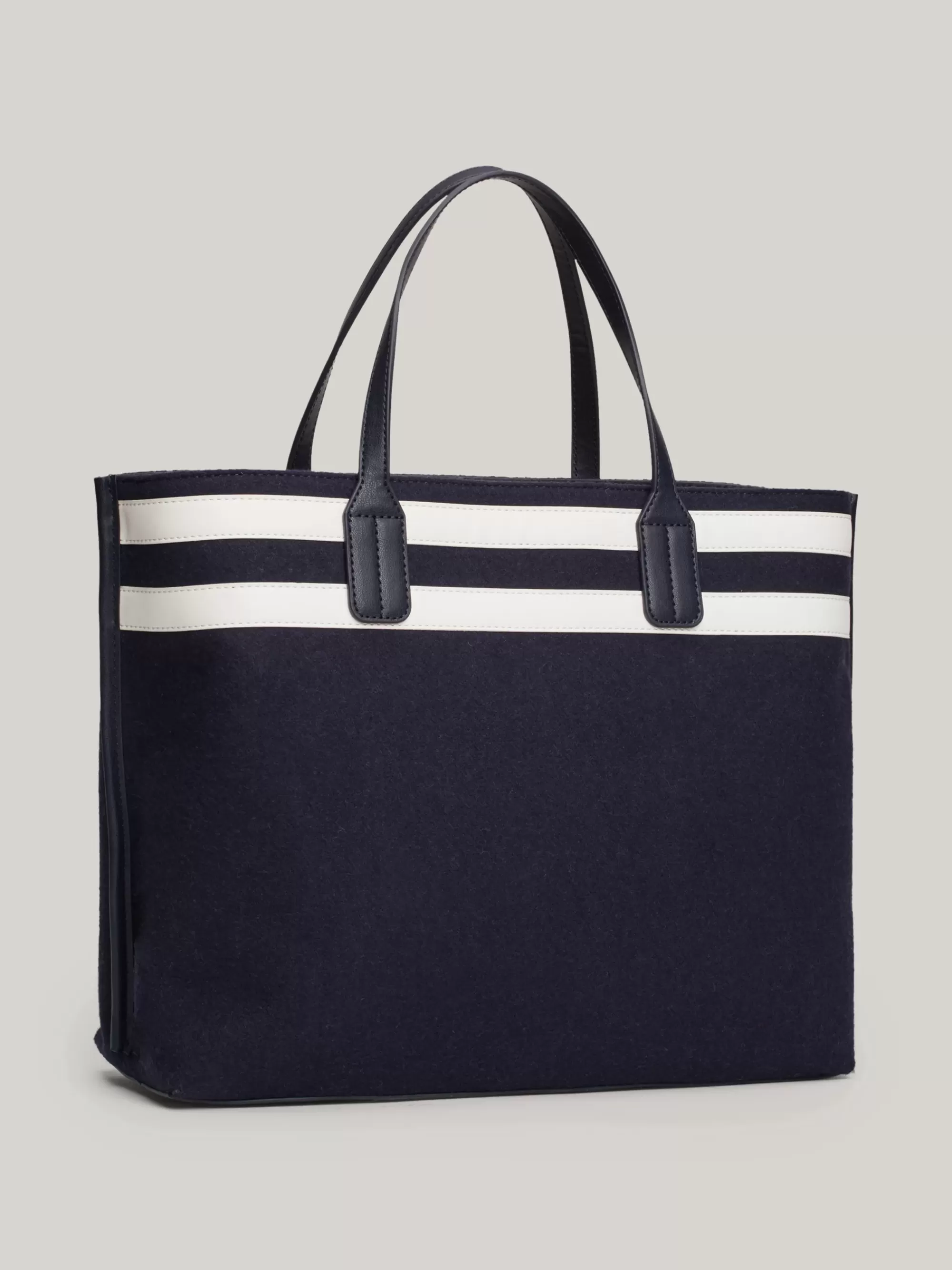 Handtassen*Tommy Hilfiger Handtas Van Wolmix Met TH-monogram SPACE BLUE