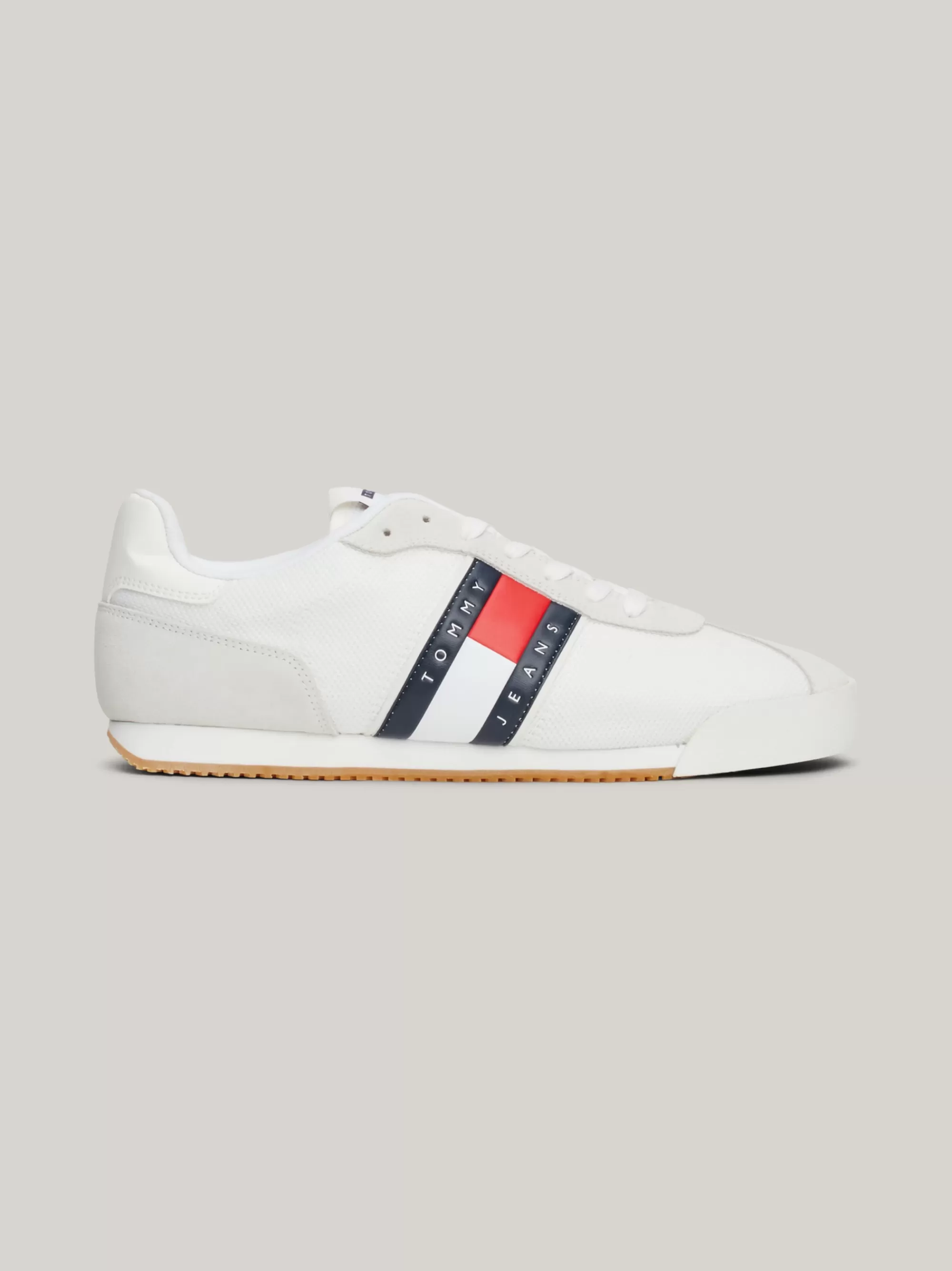 Sneakers*Tommy Hilfiger Hardloopsneaker Met Gemengde Texturen ECRU