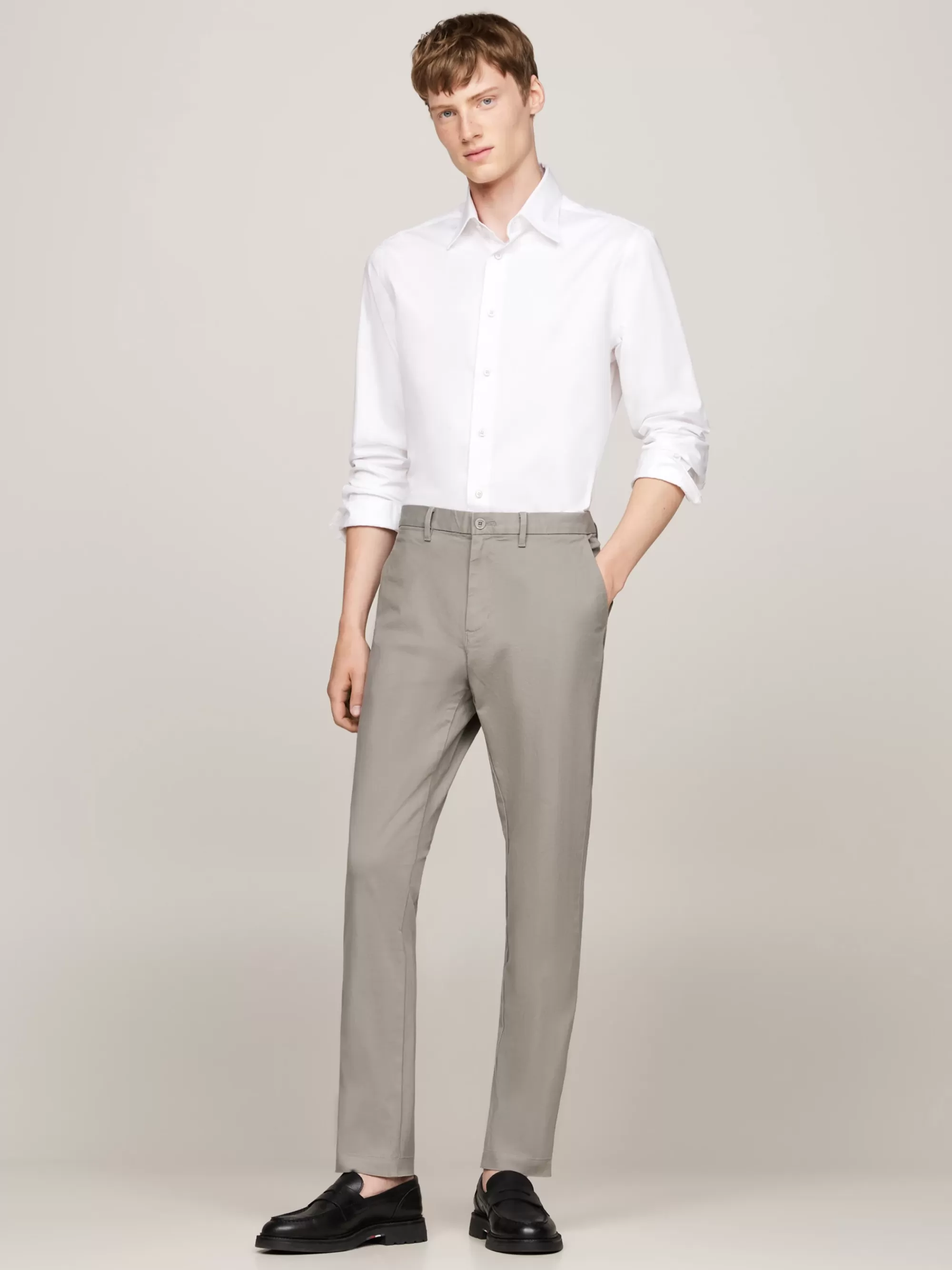 Broeken*Tommy Hilfiger Harlem Tapered Chino HYDROGEN GREY