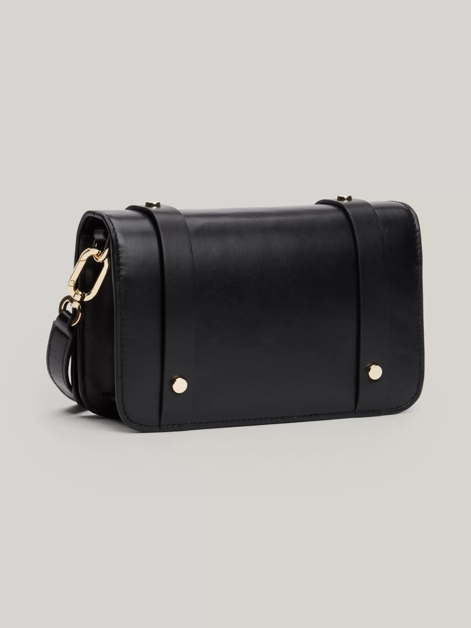 Crossbodytassen*Tommy Hilfiger Heritage Leren Crossbodytas BLACK