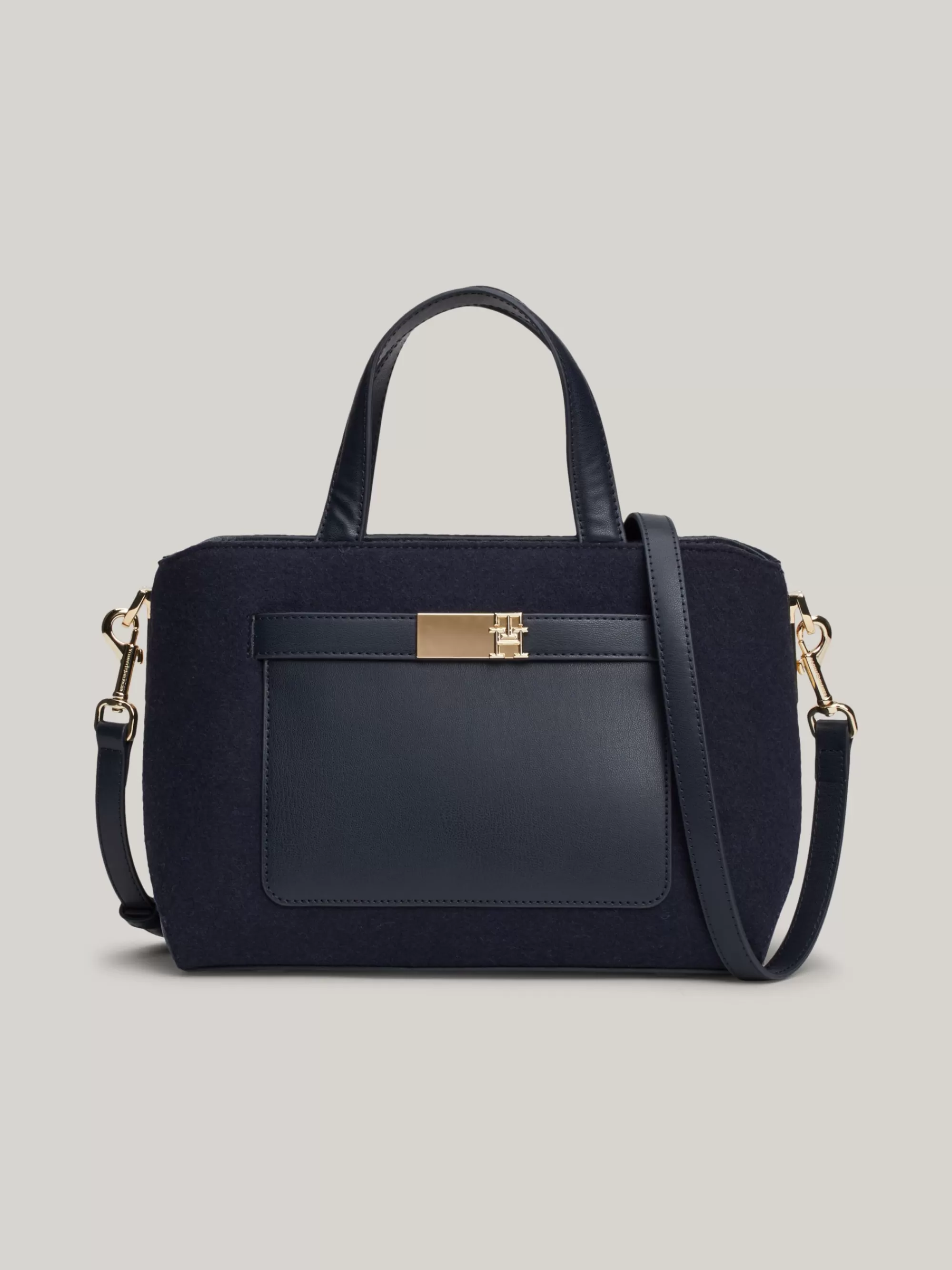 Crossbodytassen*Tommy Hilfiger Heritage Wolmix Handtas SPACE BLUE