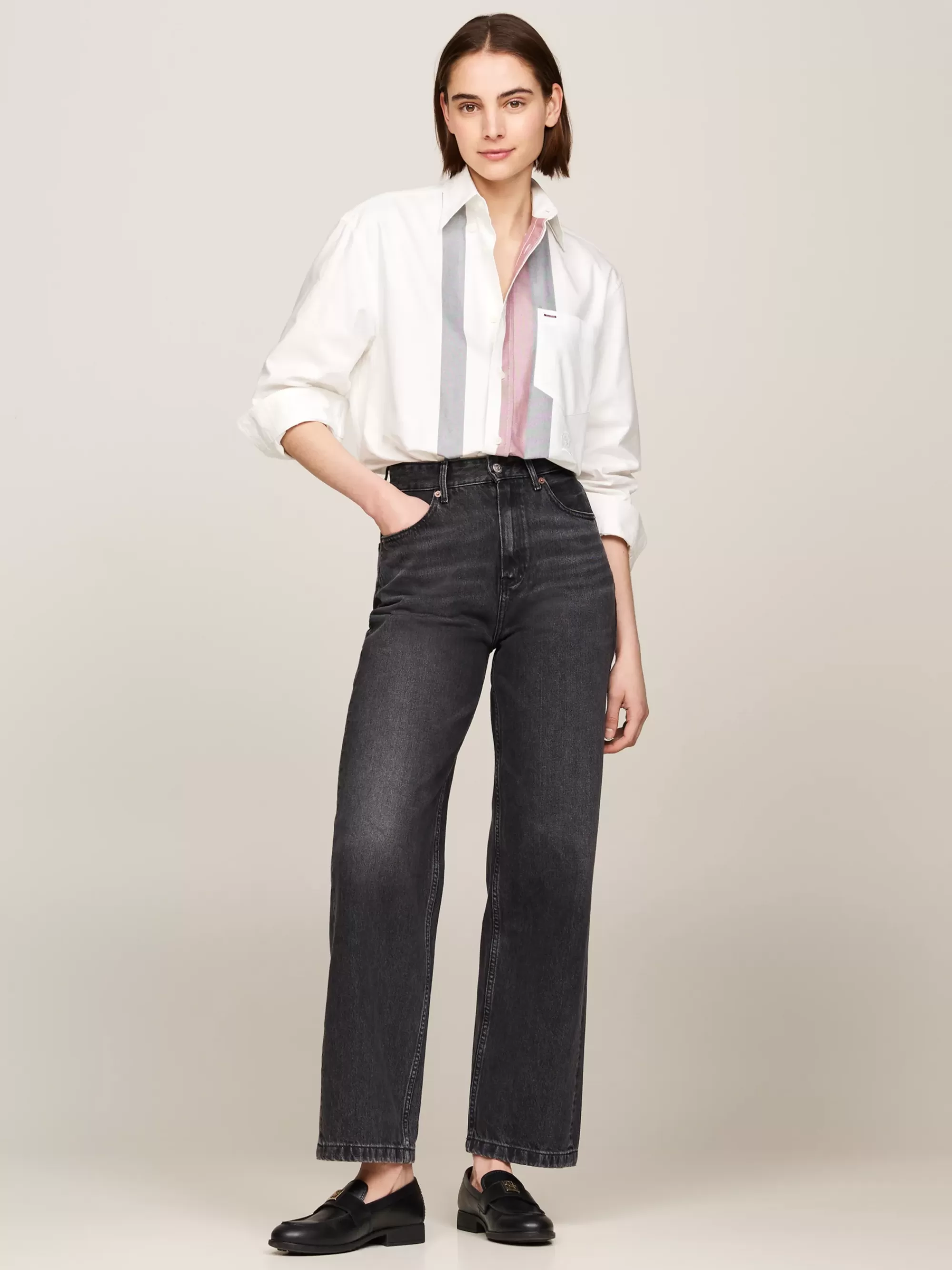 Jeans*Tommy Hilfiger High Rise Relaxed Straight Jeans CAL