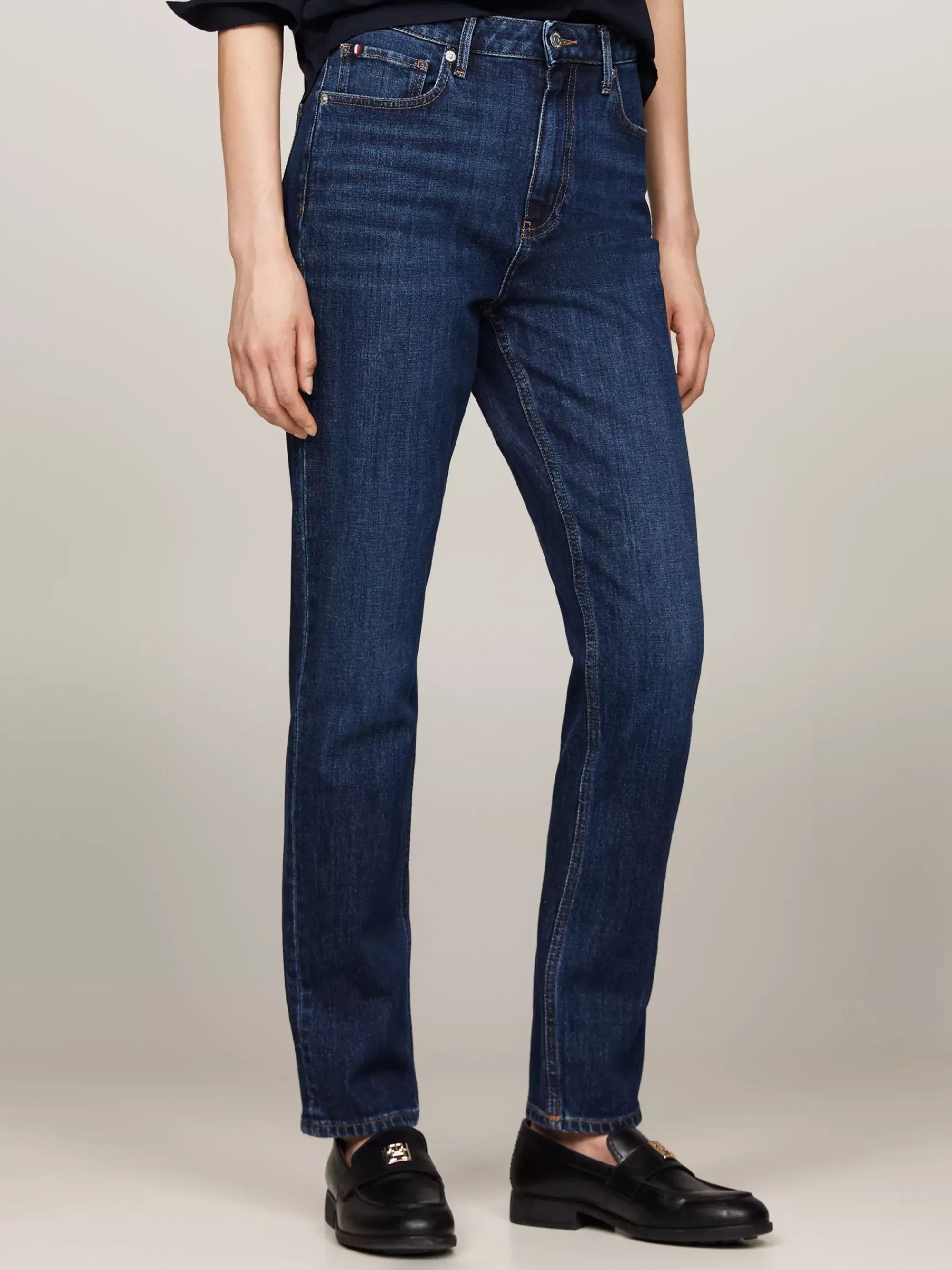 Jeans*Tommy Hilfiger High Rise Slim Cigarette Jeans DARK BLUE