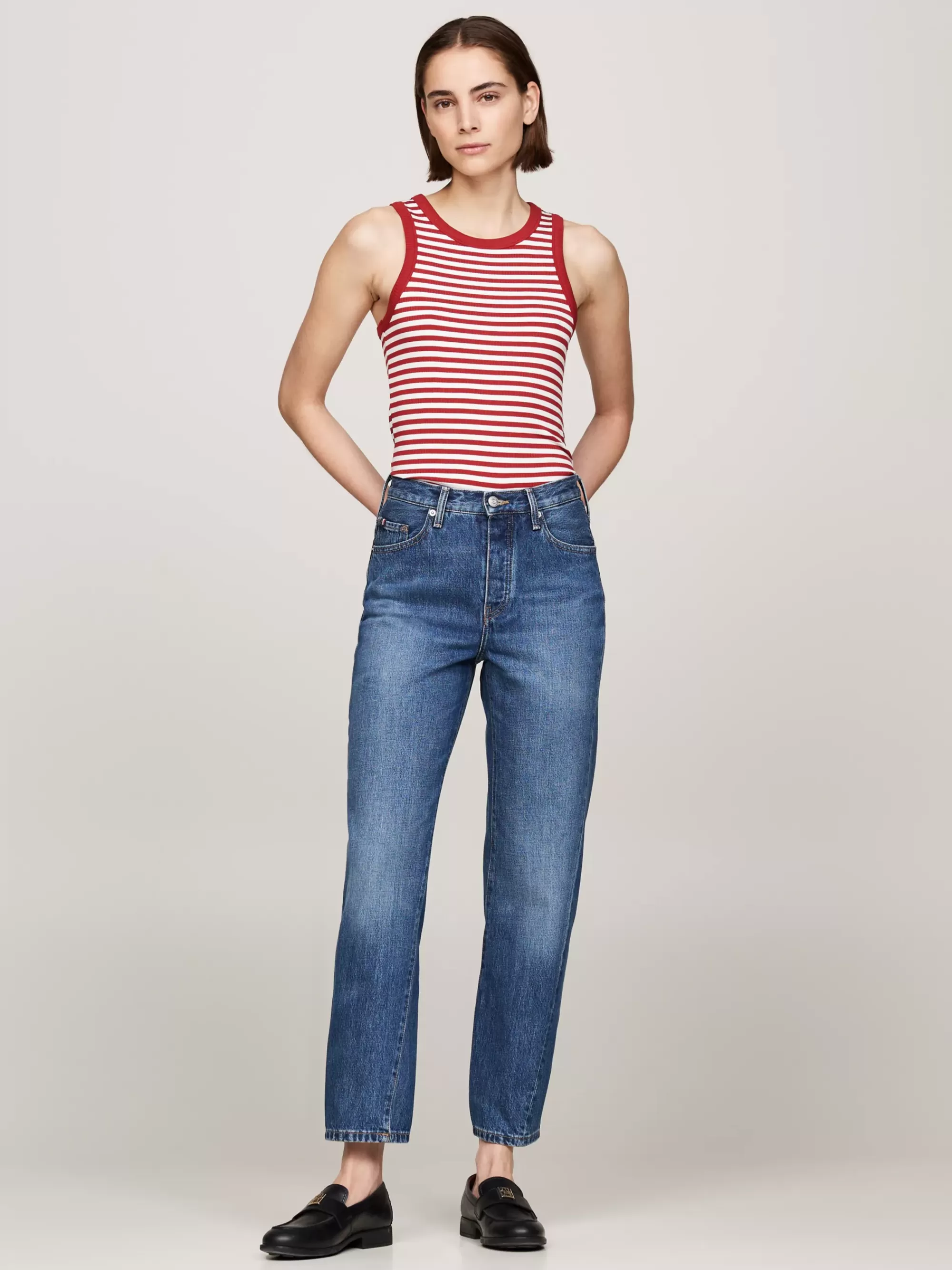 Jeans*Tommy Hilfiger High Rise Straight Twisted Enkeljeans BETH