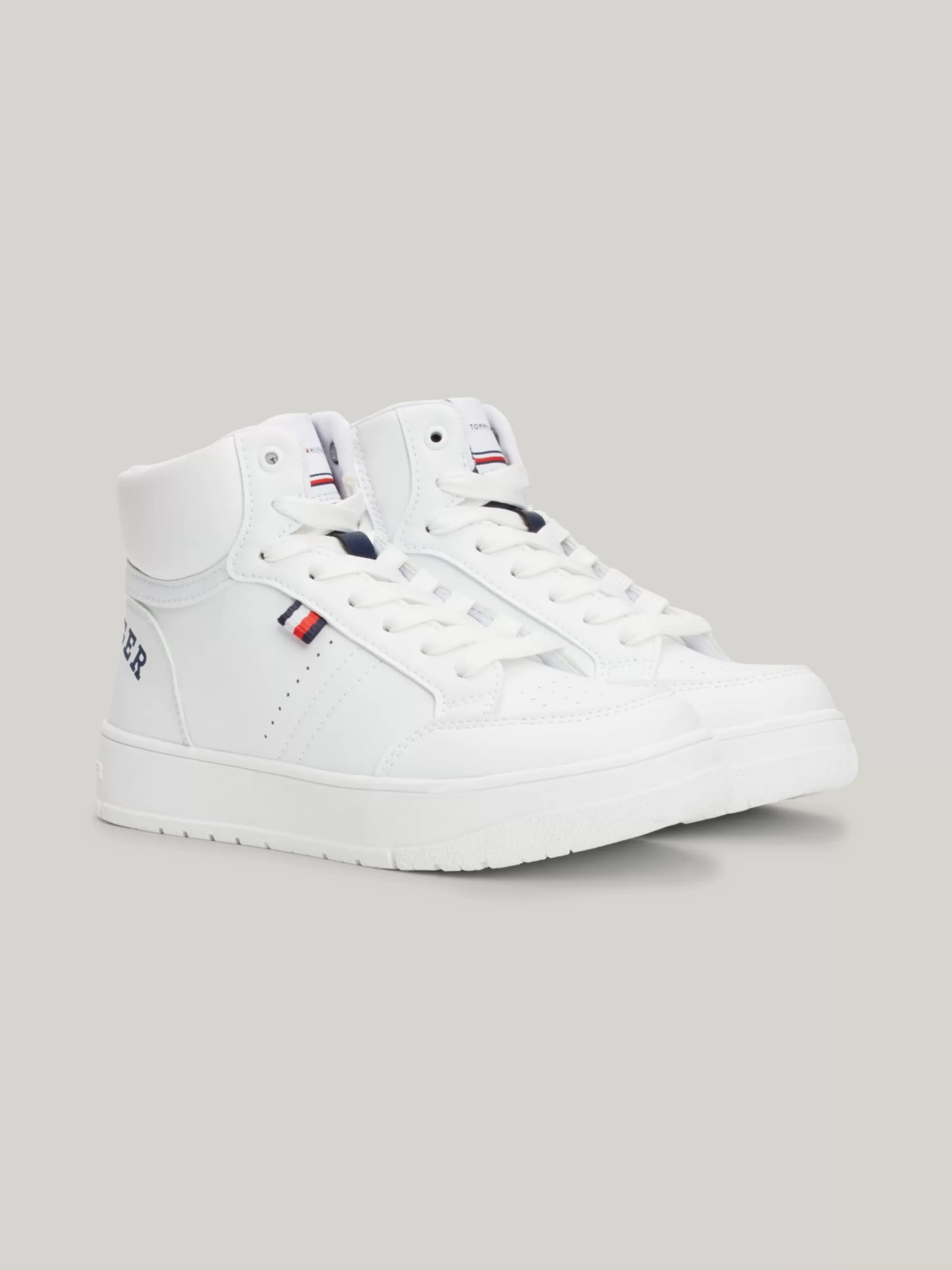 Schoenen & Accessoires*Tommy Hilfiger Hoge Chunky Sneaker Met Logo WHITE/BLUE