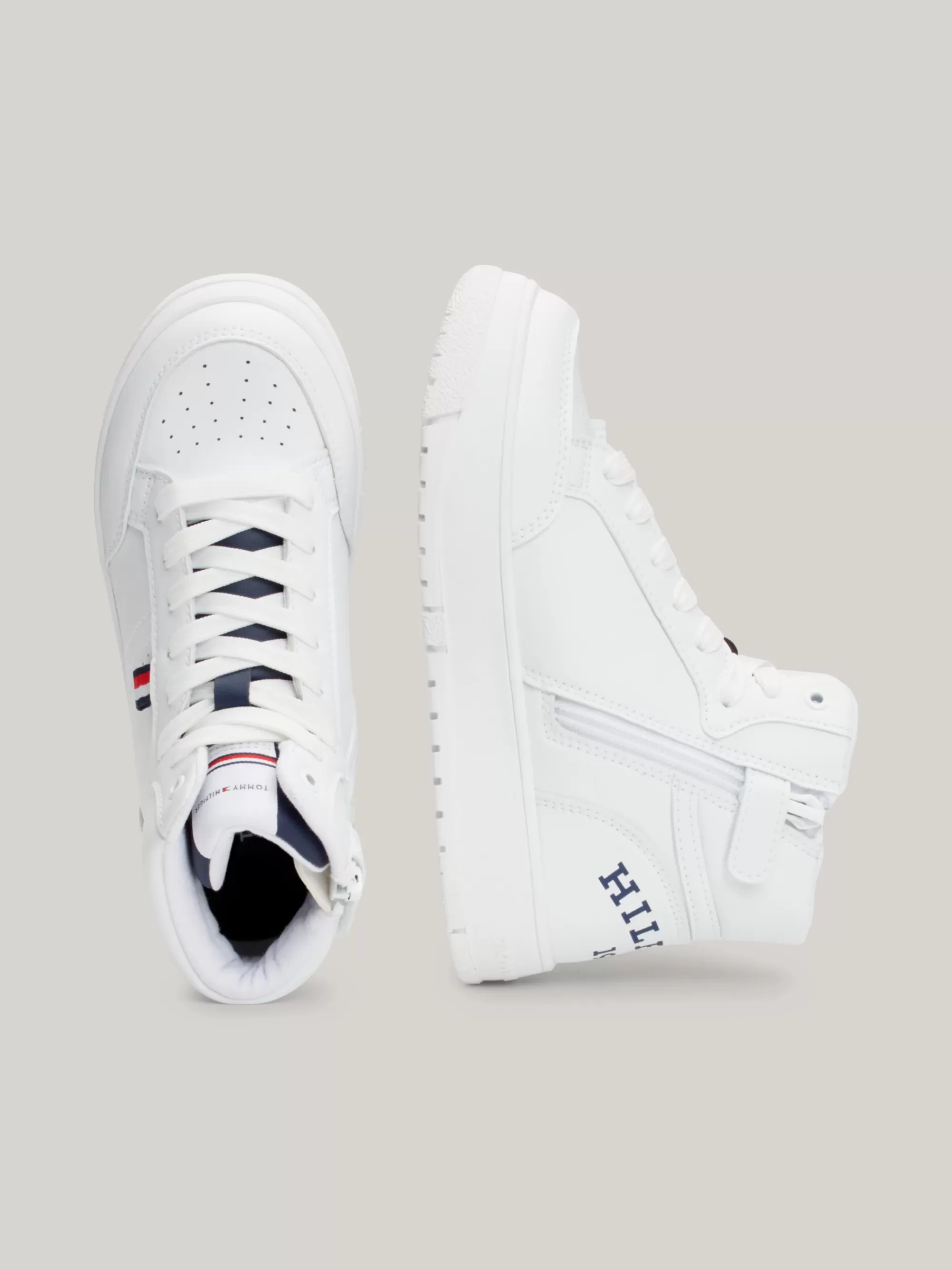 Schoenen & Accessoires*Tommy Hilfiger Hoge Chunky Sneaker Met Logo WHITE/BLUE