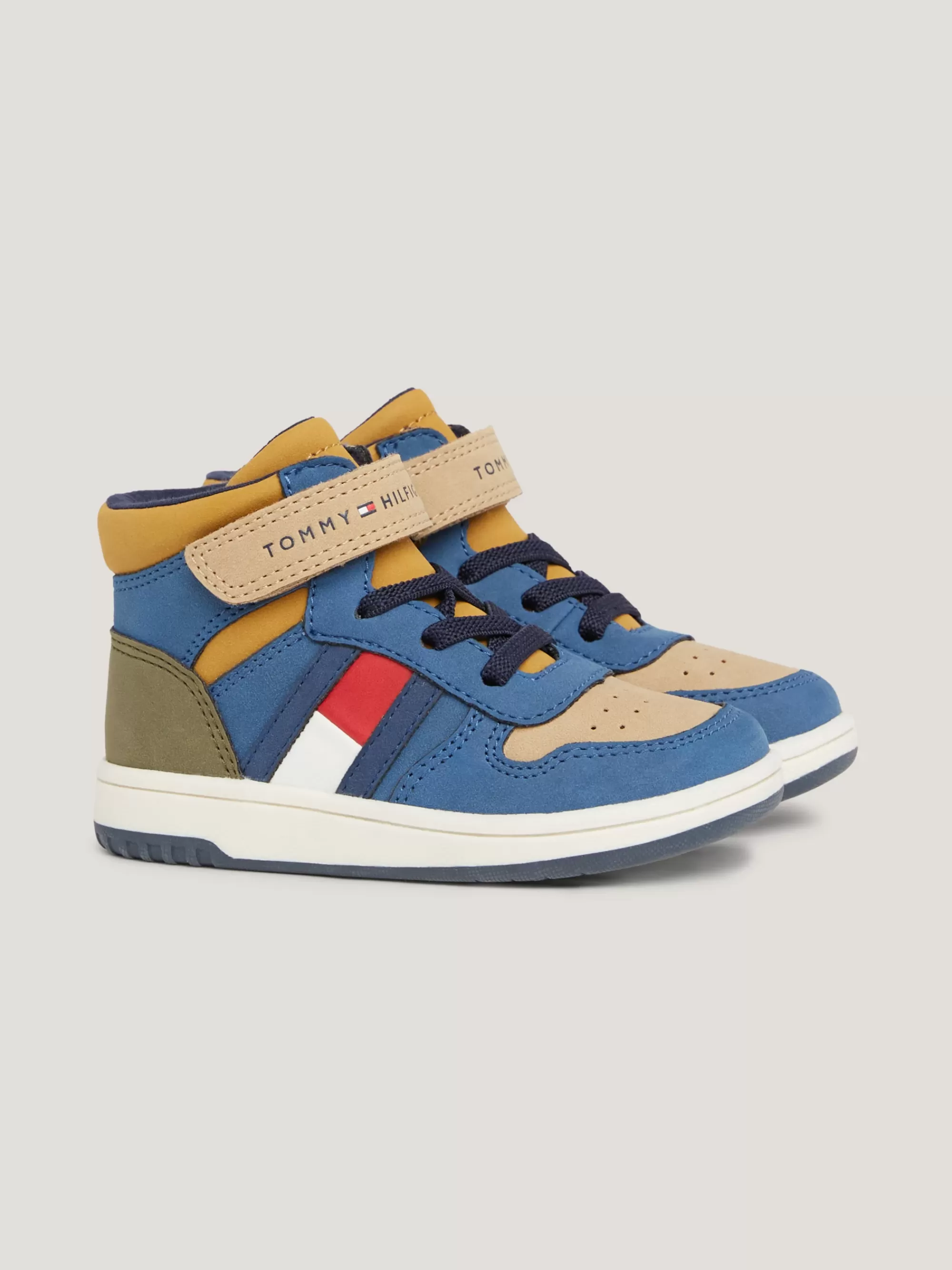 Schoenen & Accessoires*Tommy Hilfiger Hoge Sneaker Met Vlag En Klittenbandsluiting MULTICOLOR