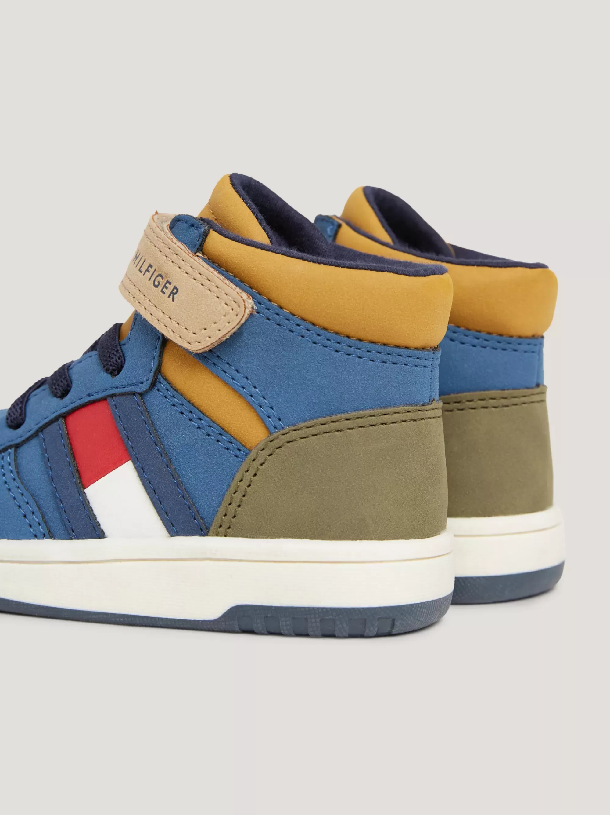 Schoenen & Accessoires*Tommy Hilfiger Hoge Sneaker Met Vlag En Klittenbandsluiting MULTICOLOR