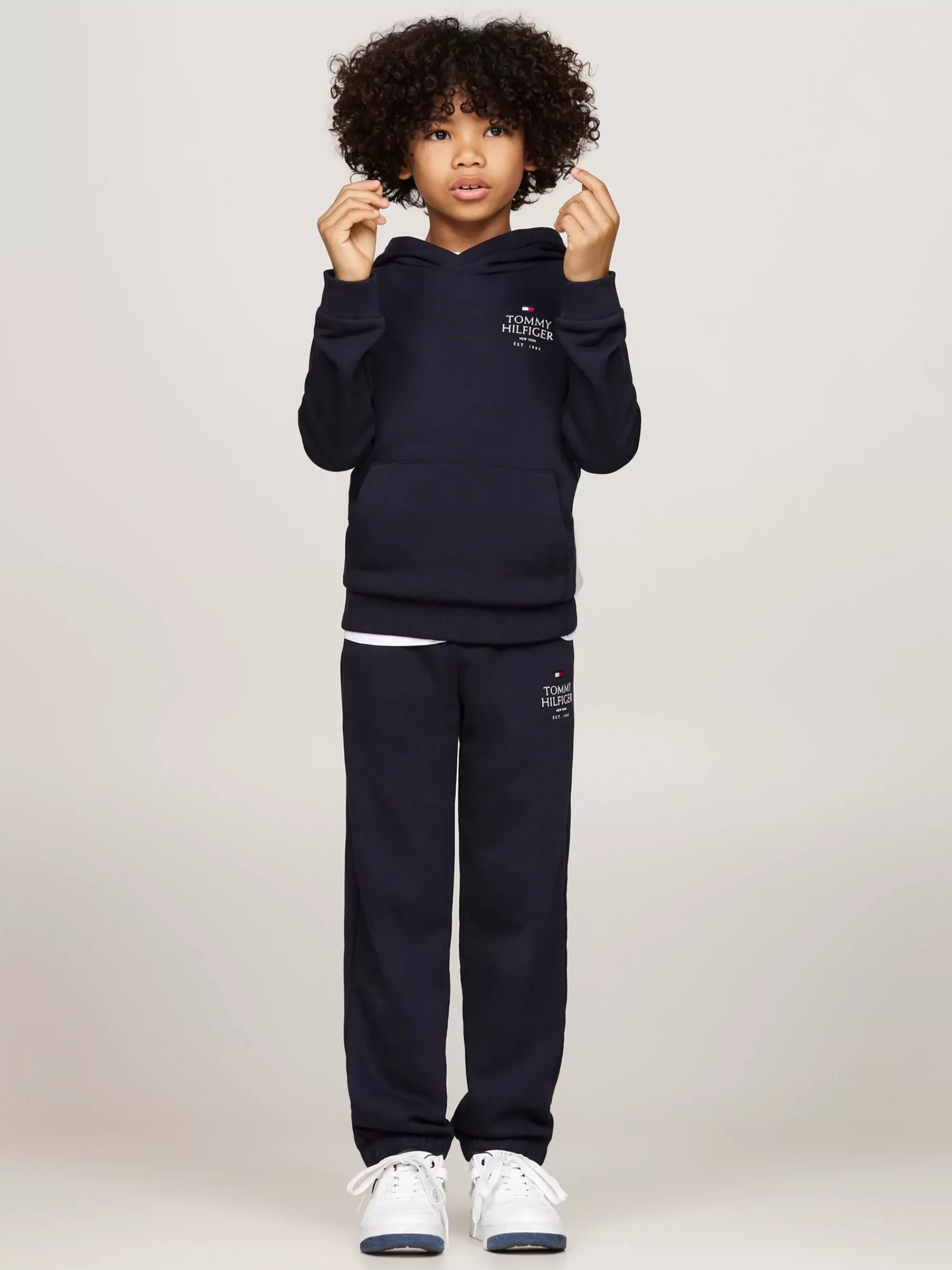 Sweatshirts & Hoodies*Tommy Hilfiger Hoodie Met Buidelzak En Hilfiger-logo DESERT SKY