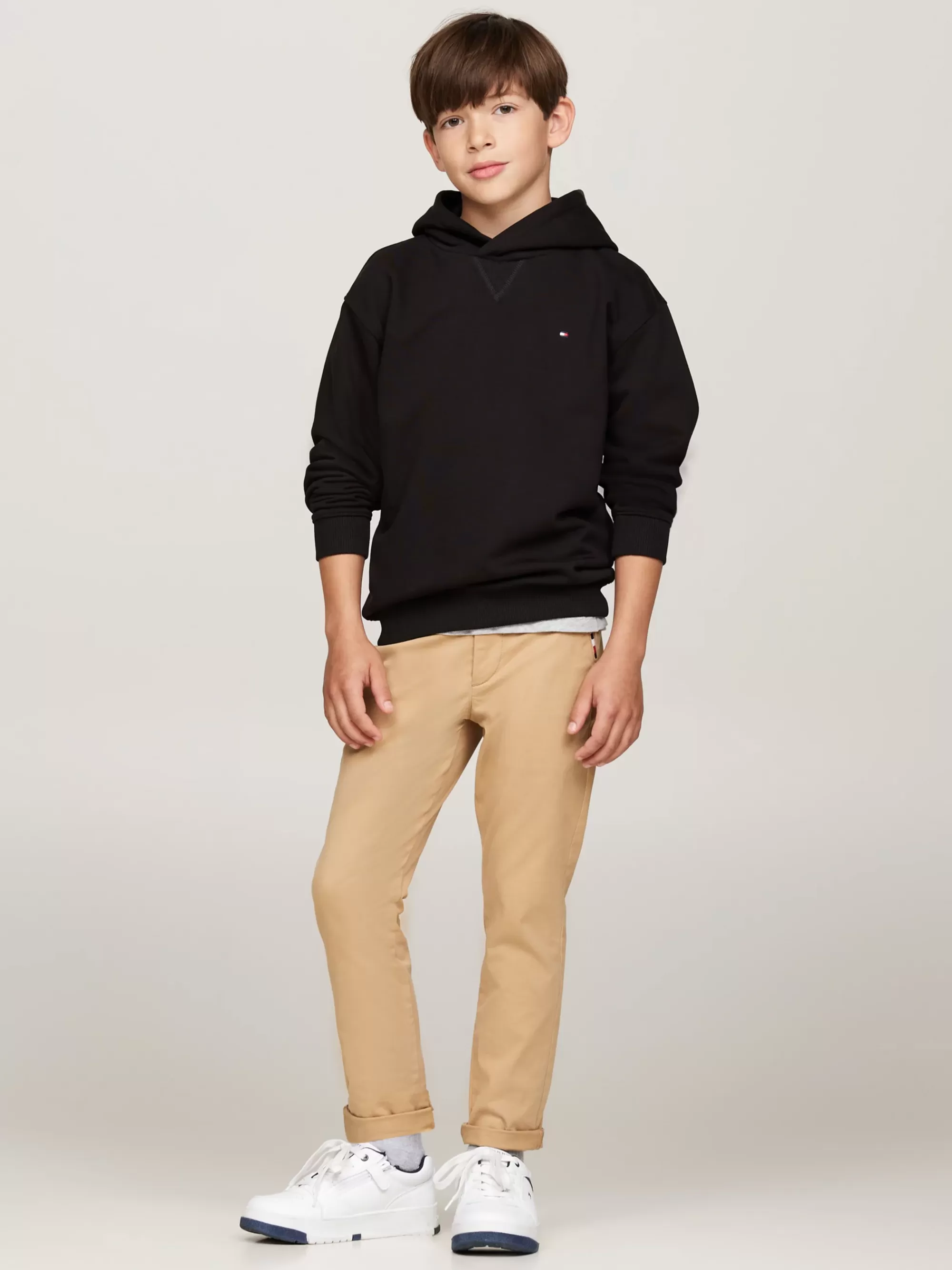 Sweatshirts & Hoodies | Sweatshirts & Hoodies*Tommy Hilfiger Hoodie Met Geborduurde Vlag BLACK