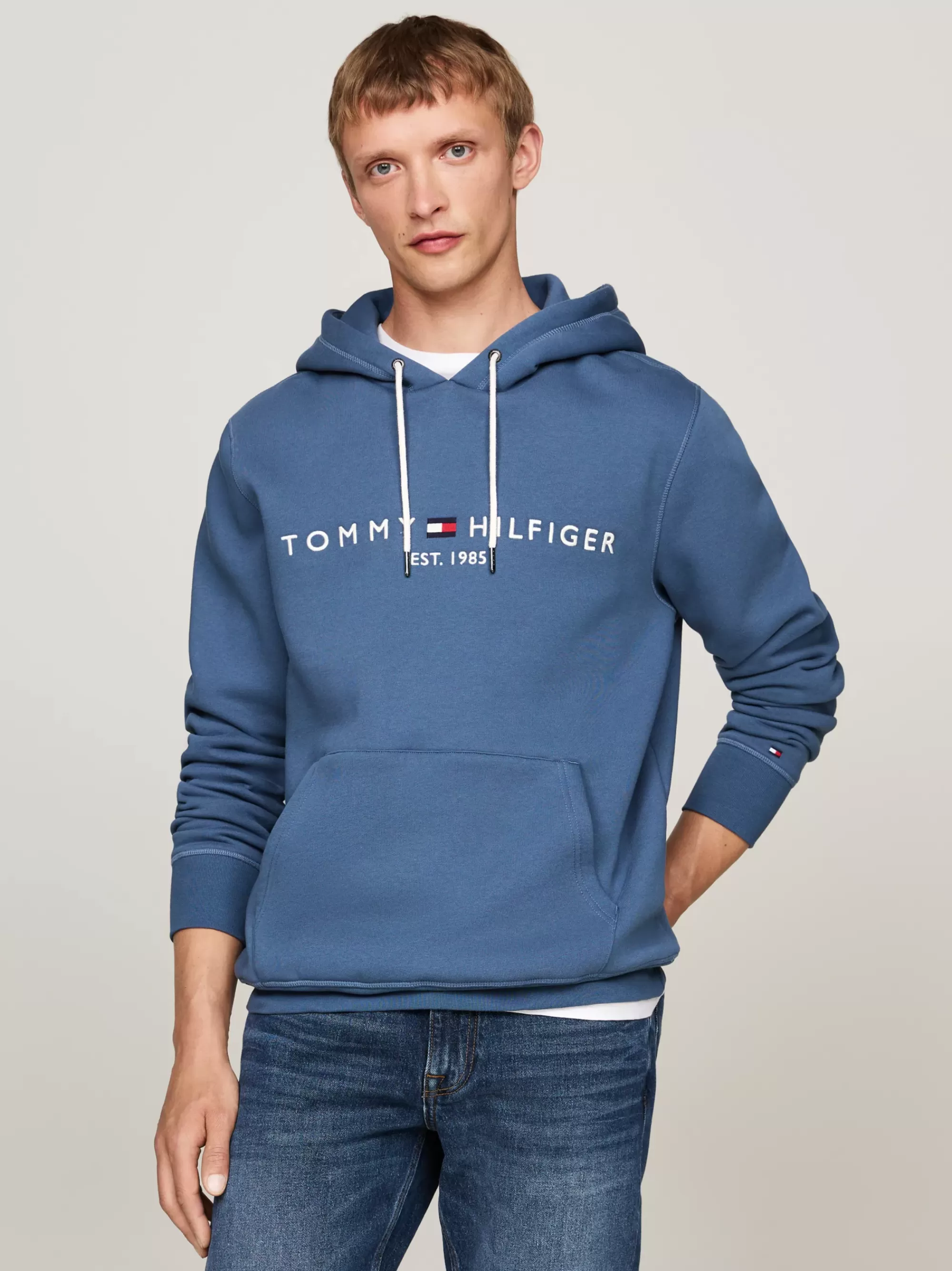 Sweatshirts & Hoodies*Tommy Hilfiger Hoodie Met Trekkoord En Geborduurd Logo AEGEAN SEA