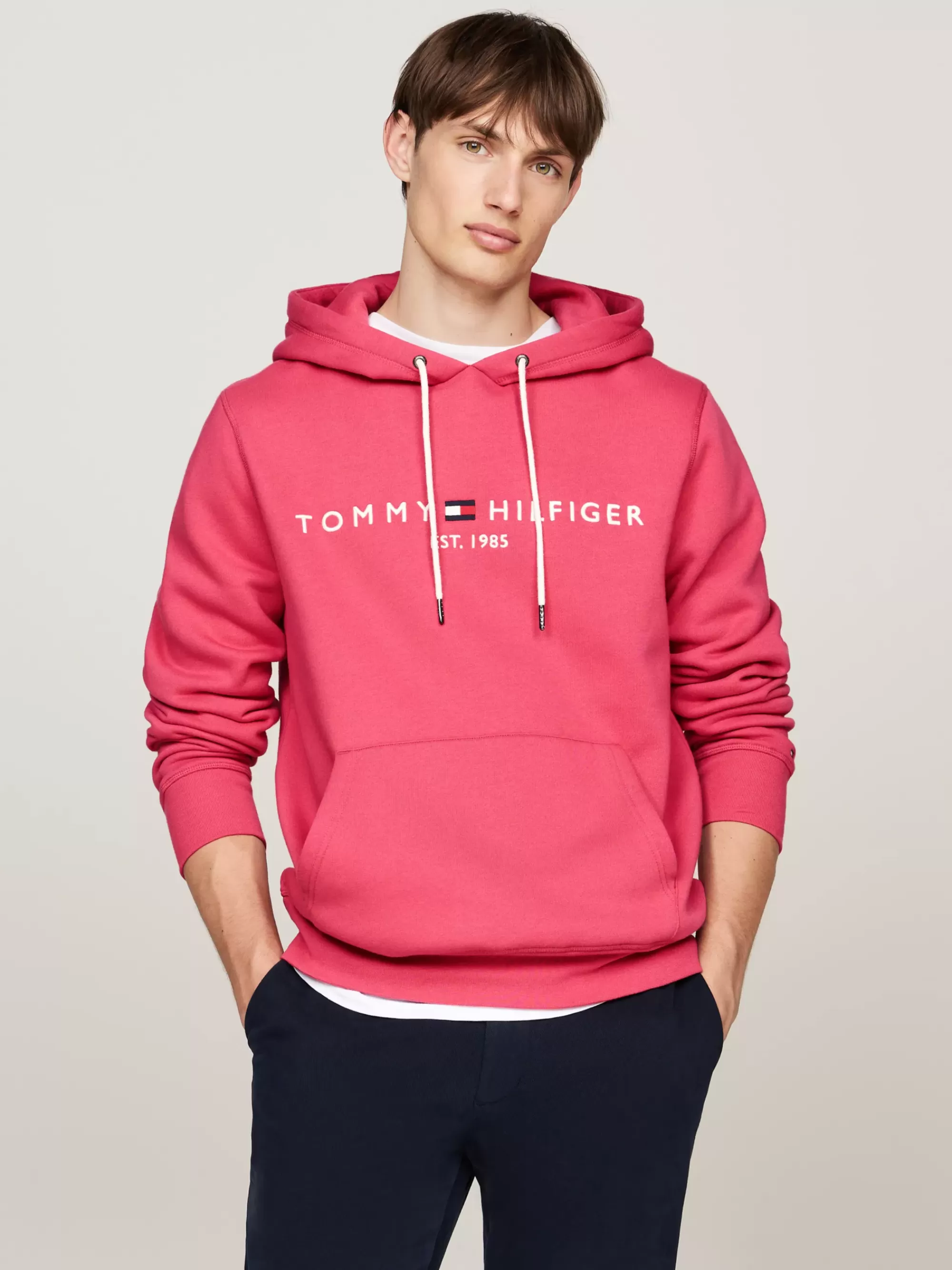 Sweatshirts & Hoodies*Tommy Hilfiger Hoodie Met Trekkoord En Geborduurd Logo HERITAGE PINK