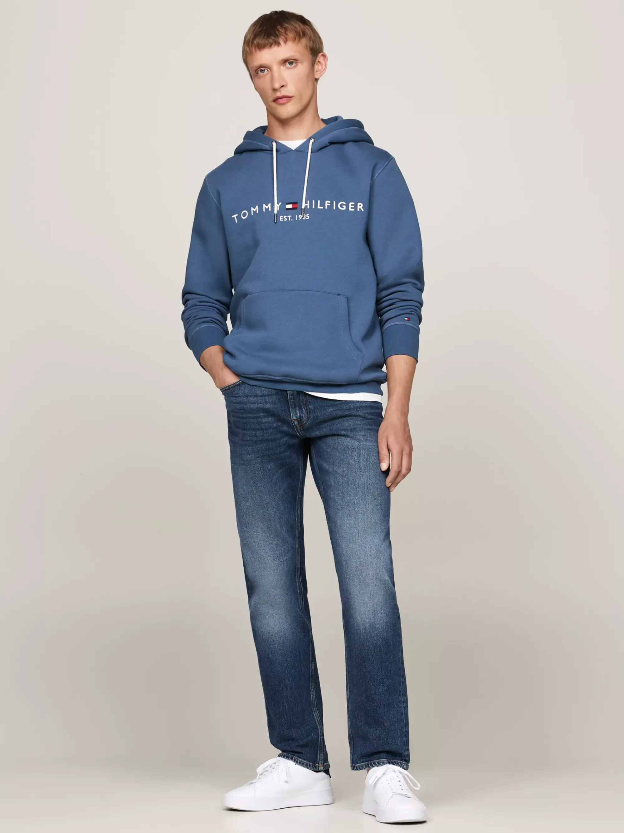 Sweatshirts & Hoodies*Tommy Hilfiger Hoodie Met Trekkoord En Geborduurd Logo AEGEAN SEA