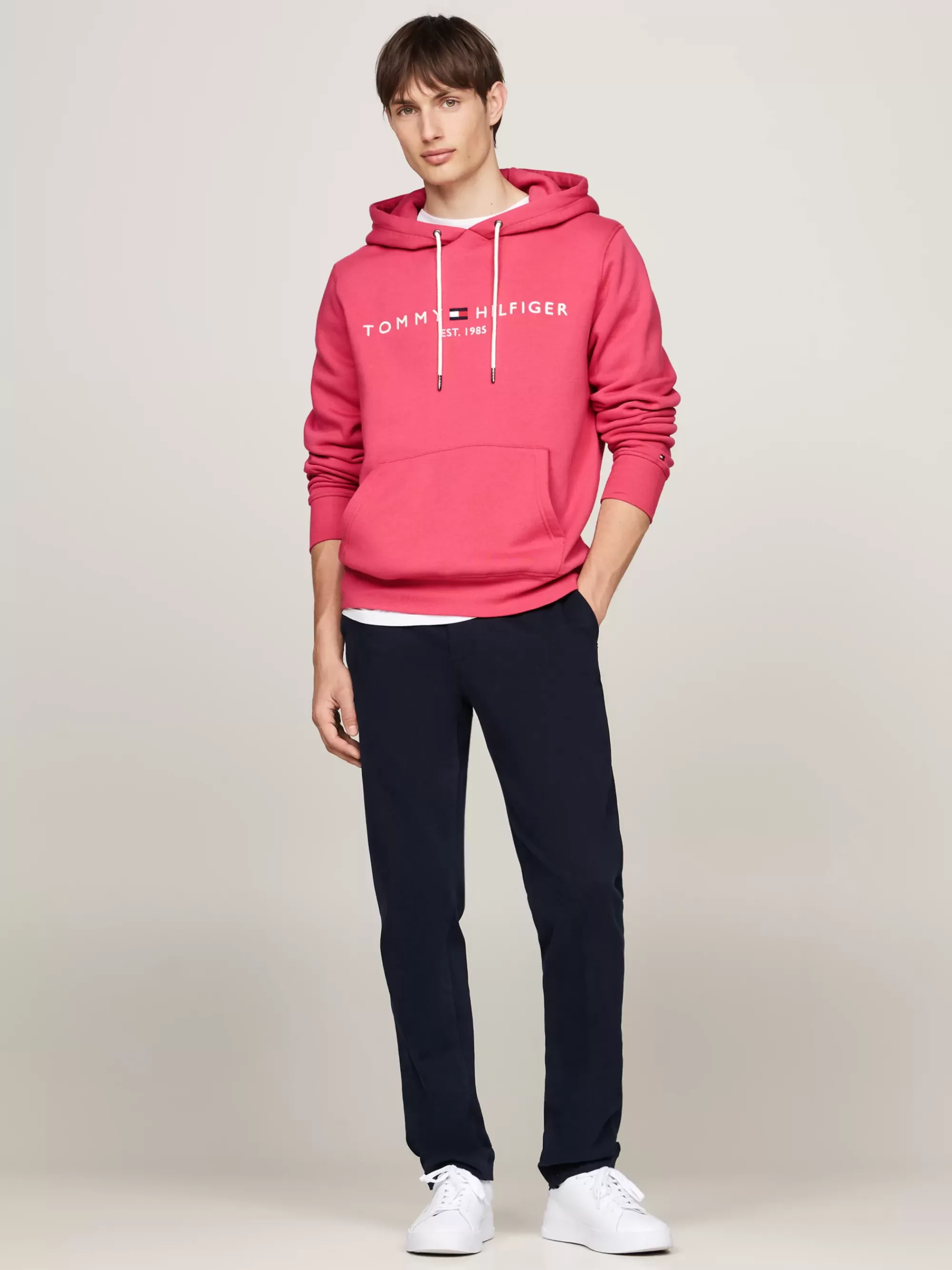 Sweatshirts & Hoodies*Tommy Hilfiger Hoodie Met Trekkoord En Geborduurd Logo HERITAGE PINK