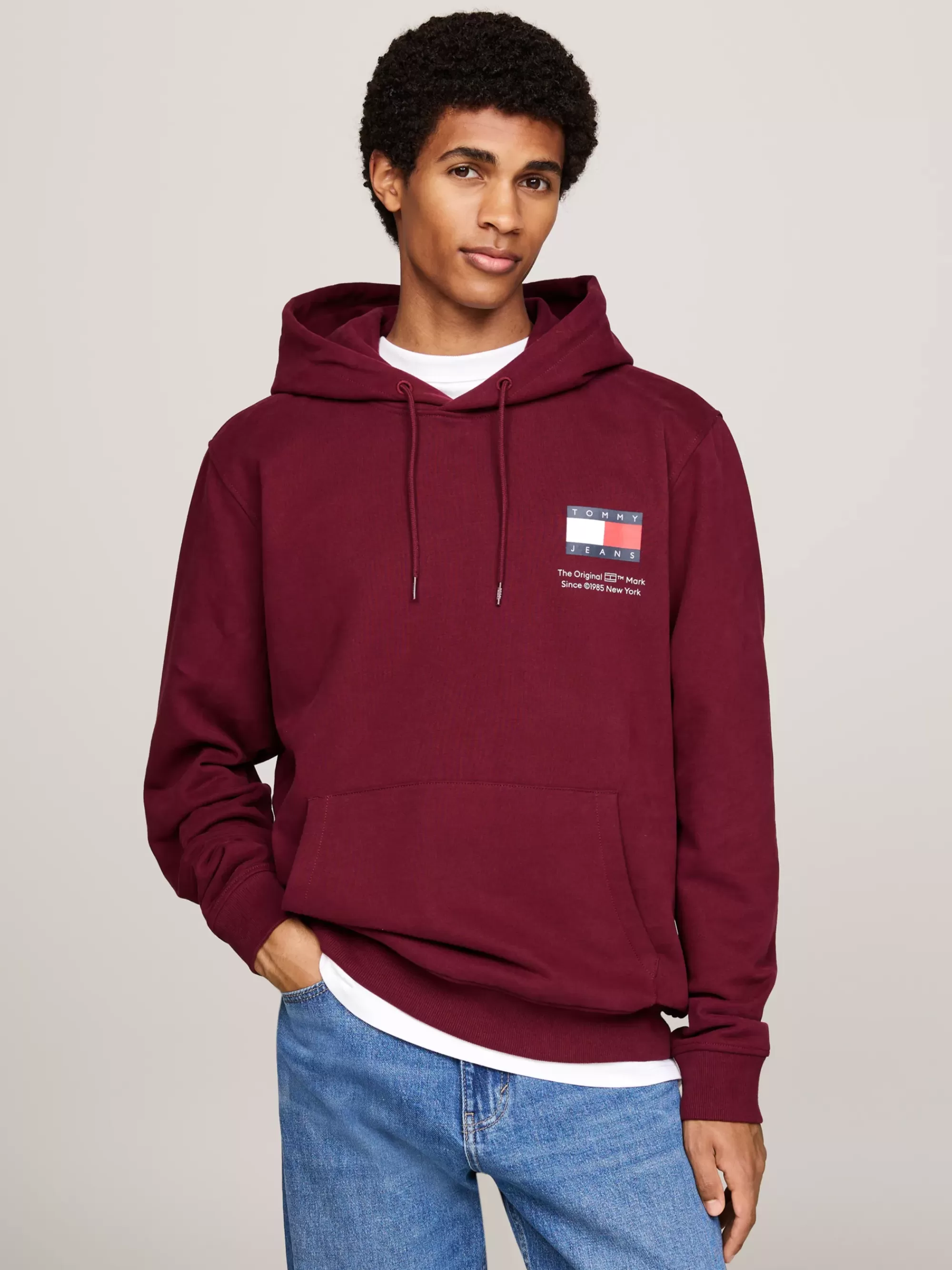 Sweatshirts & Hoodies*Tommy Hilfiger Hoodie Met Trekkoord En Logo DEEP ROUGE