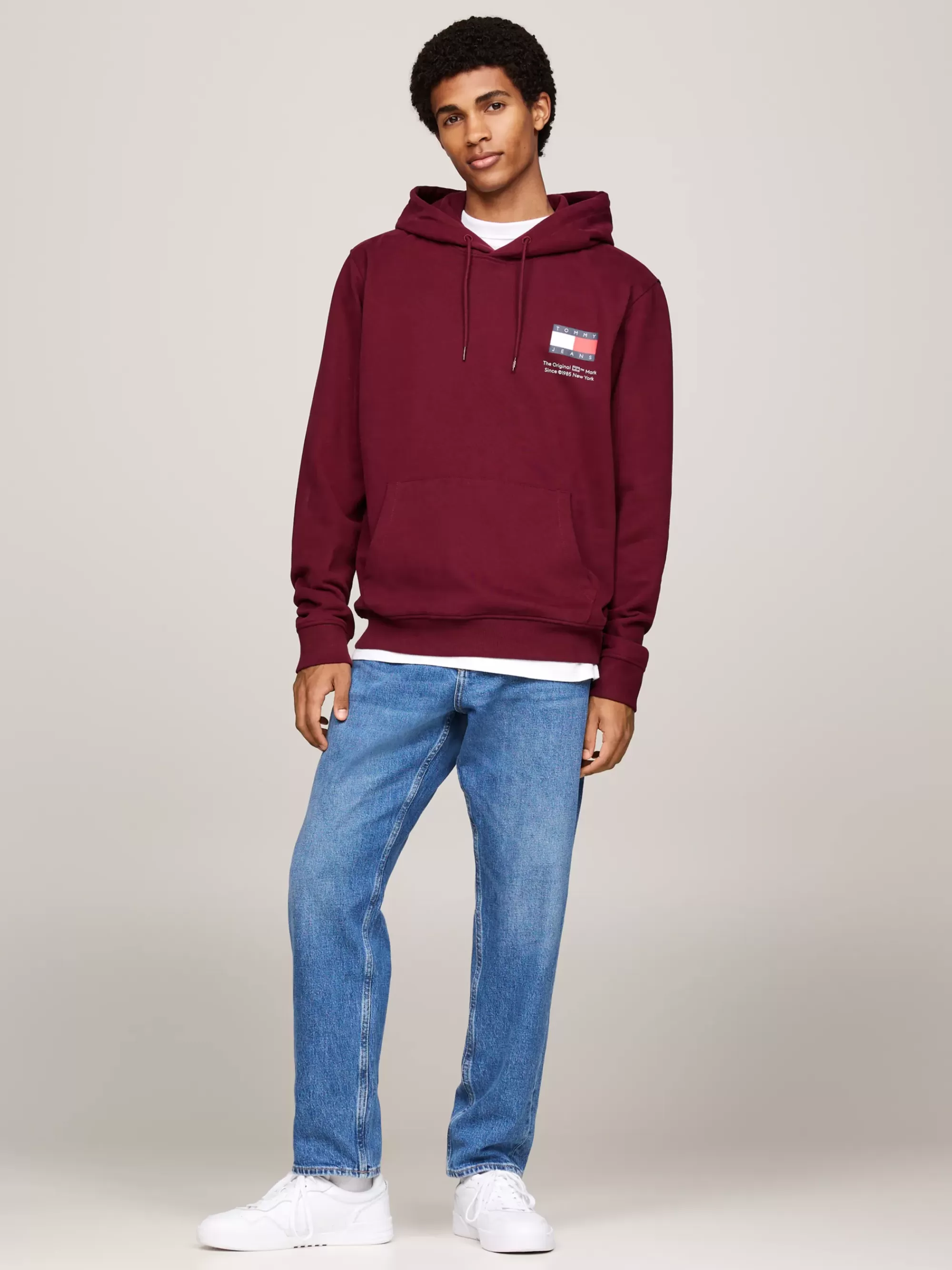 Sweatshirts & Hoodies*Tommy Hilfiger Hoodie Met Trekkoord En Logo DEEP ROUGE