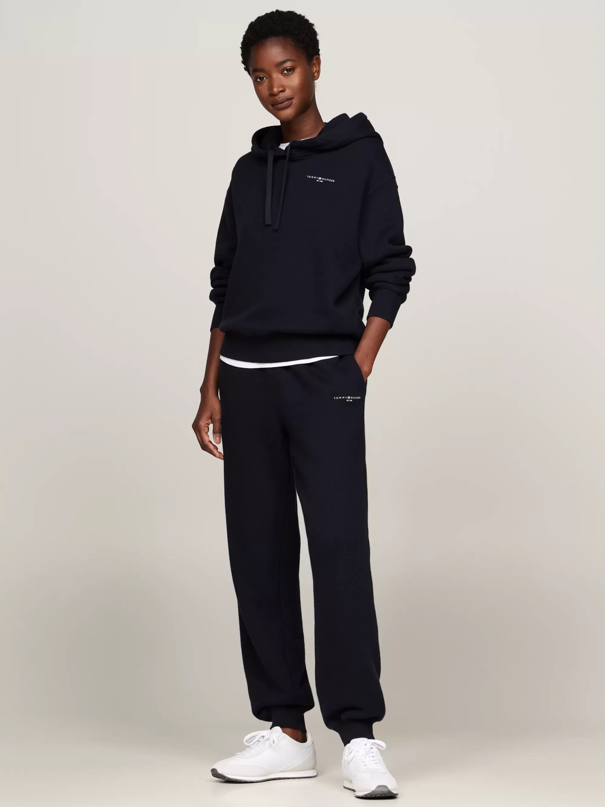 Sweatshirts & Hoodies*Tommy Hilfiger Hoodie Met Trekkoord En Logo DESERT SKY
