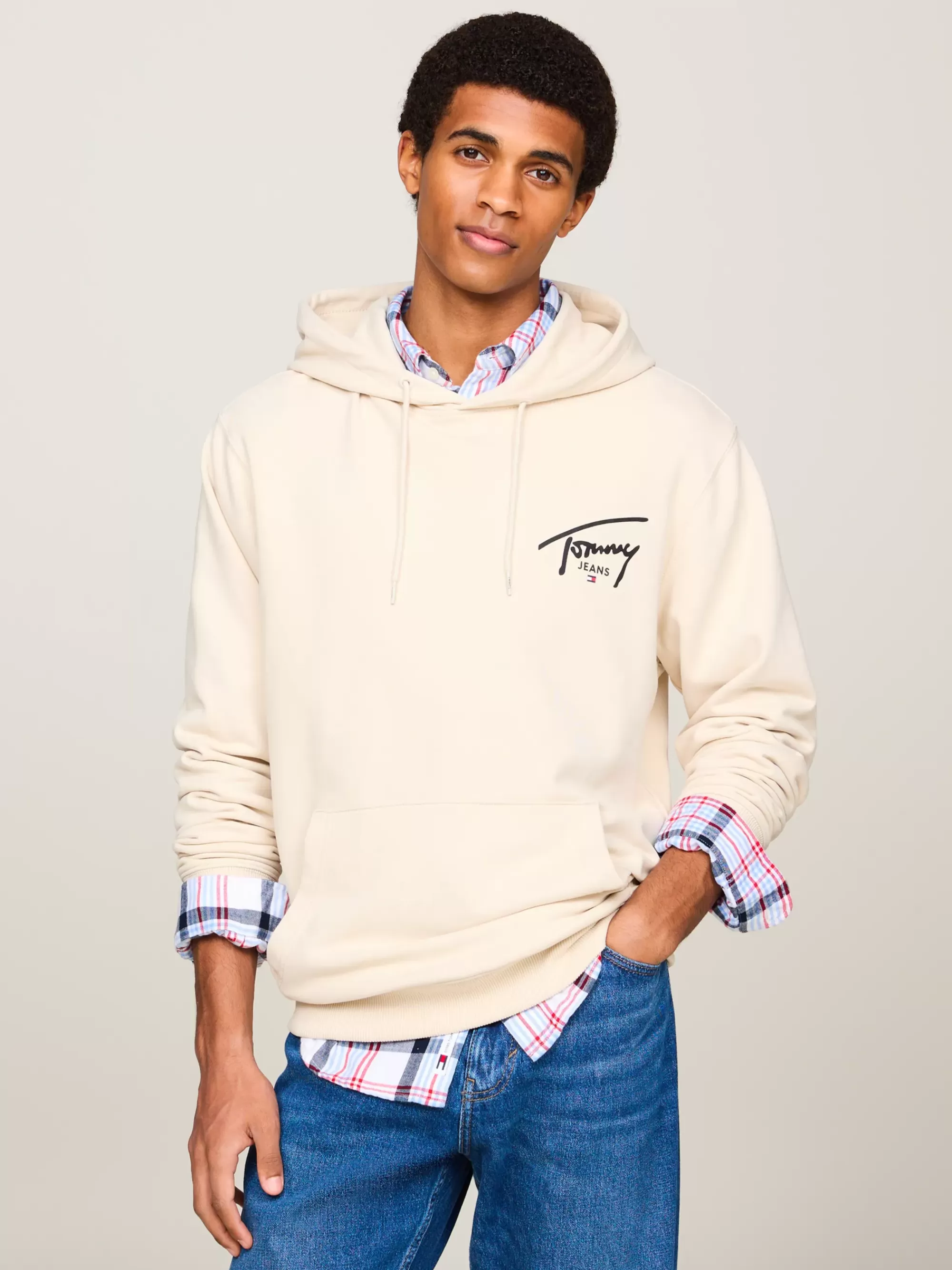 Plus Size Kleding & Inclusieve Maten | Sweatshirts & Hoodies*Tommy Hilfiger Hoodie Met Trekkoord En Signature-logo NEWSPRINT