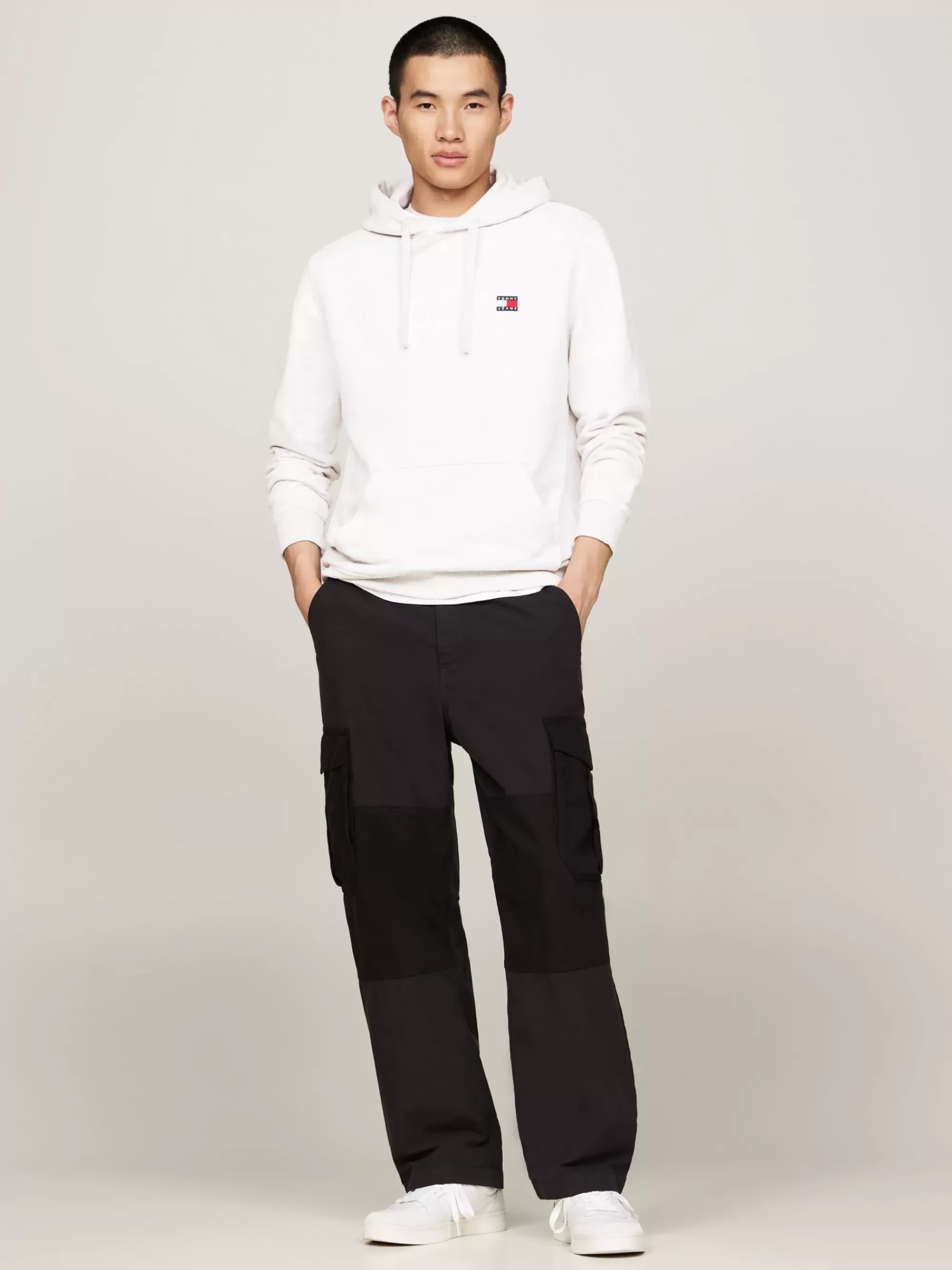 Sweatshirts & Hoodies*Tommy Hilfiger Hoodie Met Trekkoord En Tommy-badge SILVER GREY HTR