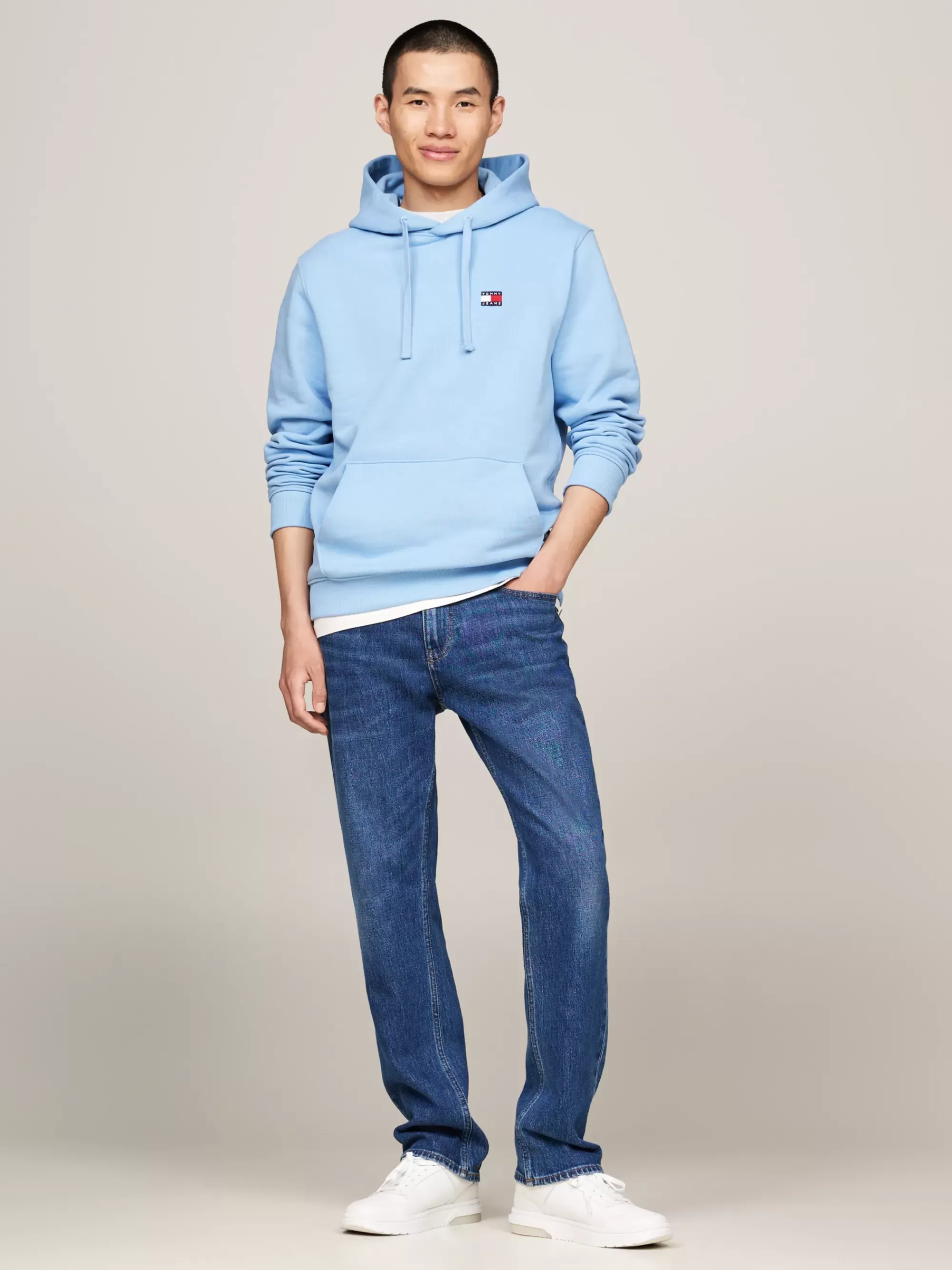 Plus Size Kleding & Inclusieve Maten | Sweatshirts & Hoodies*Tommy Hilfiger Hoodie Met Trekkoord En Tommy-badge WESTSIDE BLUE
