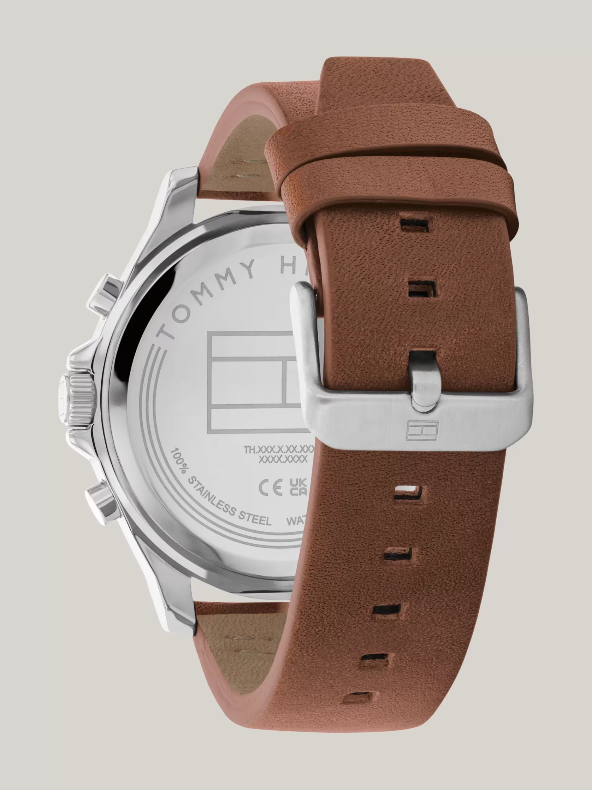 Horloges*Tommy Hilfiger Horloge Met Donkerblauwe Wijzerplaat SILVER