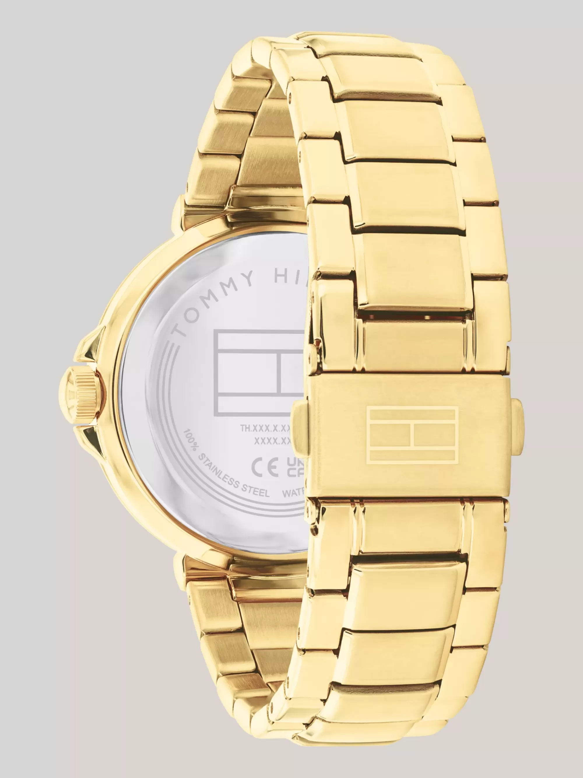 Horloges*Tommy Hilfiger Horloge Met Roestvrijstalen Schakelband GOLD