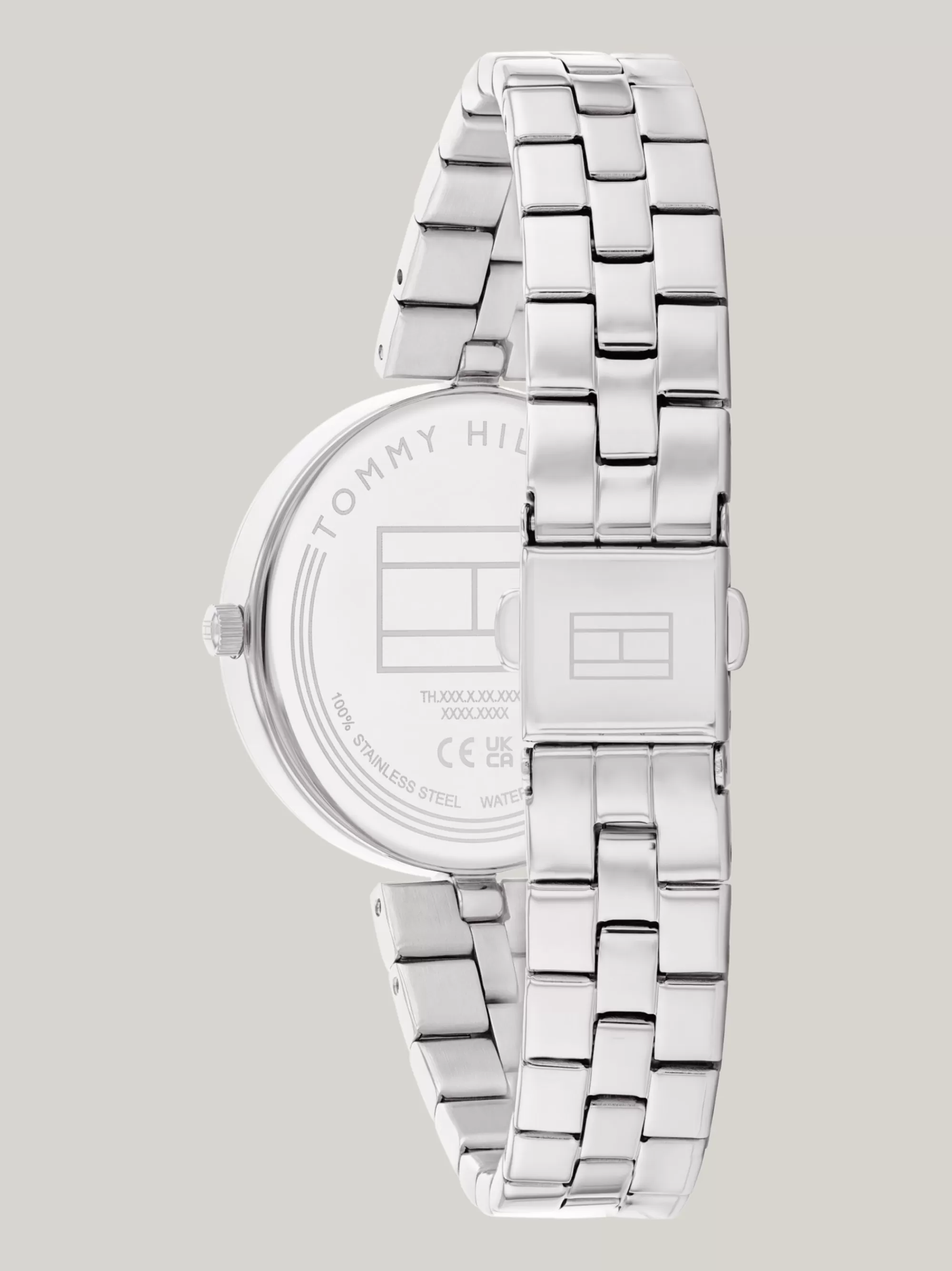 Horloges*Tommy Hilfiger Horloge Met Schakelband En Zilver-witte Wijzerplaat SILVER