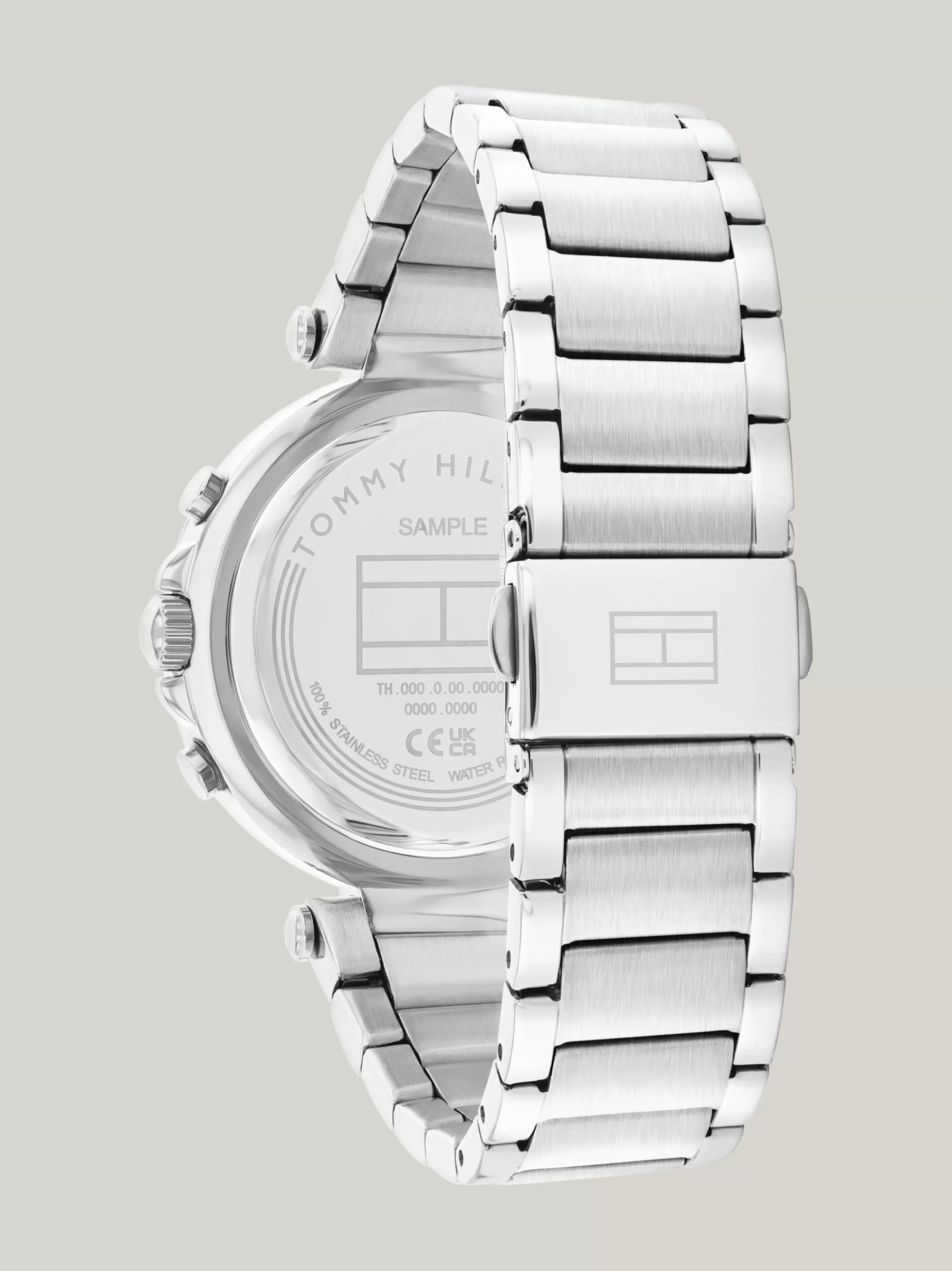 Horloges*Tommy Hilfiger Horloge Met Zilverwitte Wijzerplaat SILVER
