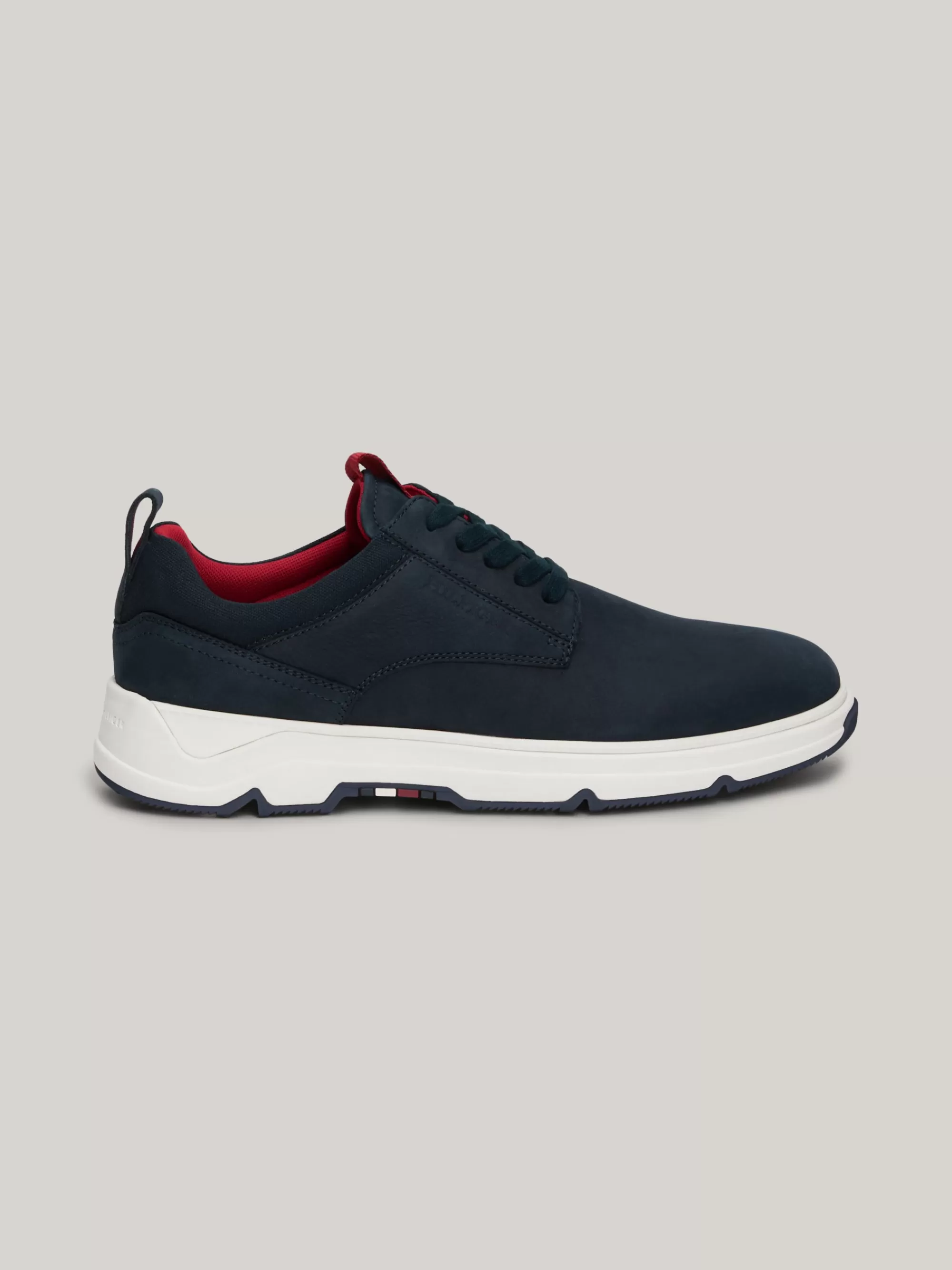 Lage Schoenen*Tommy Hilfiger Hybride Sneaker Van Nubuckleer Met Profielzool DESERT SKY