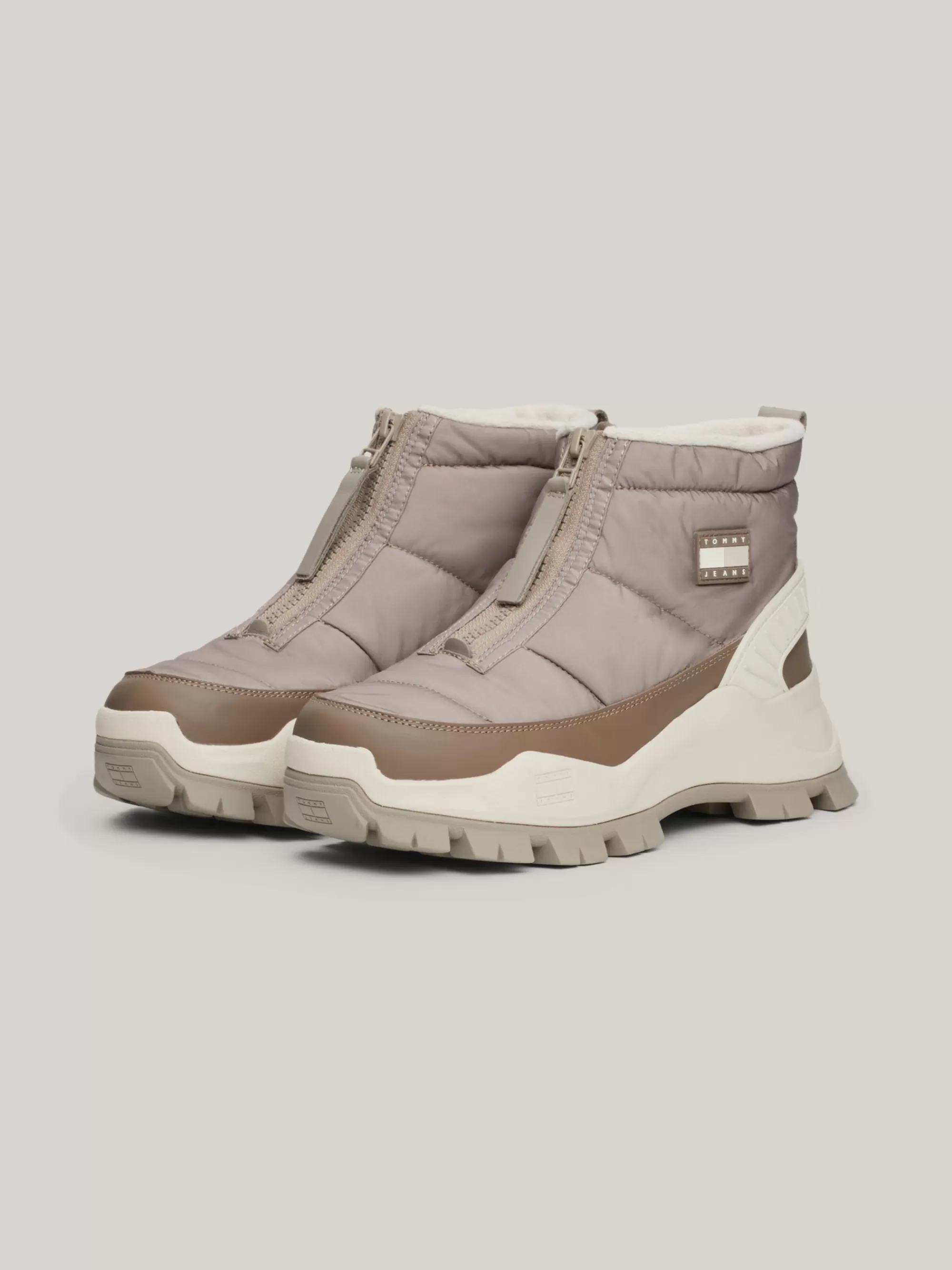 Veterlaarzen | Laarzen & Enkellaarzen*Tommy Hilfiger Hybride Snowboot Met Rits En Warme Voering DUSKY TAUPE