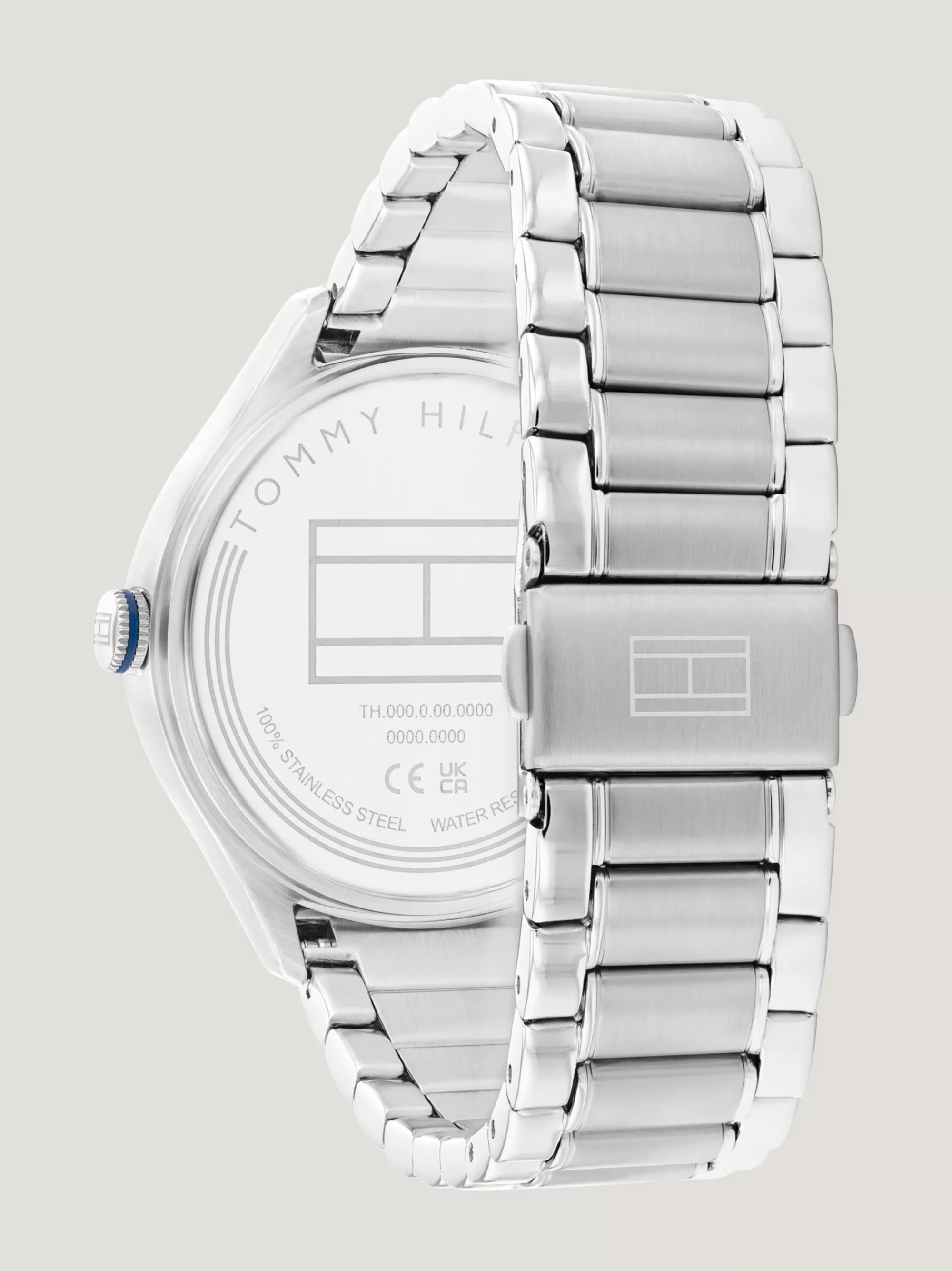 Horloges*Tommy Hilfiger IJsblauw Horloge Van Roestvrij Staal SILVER
