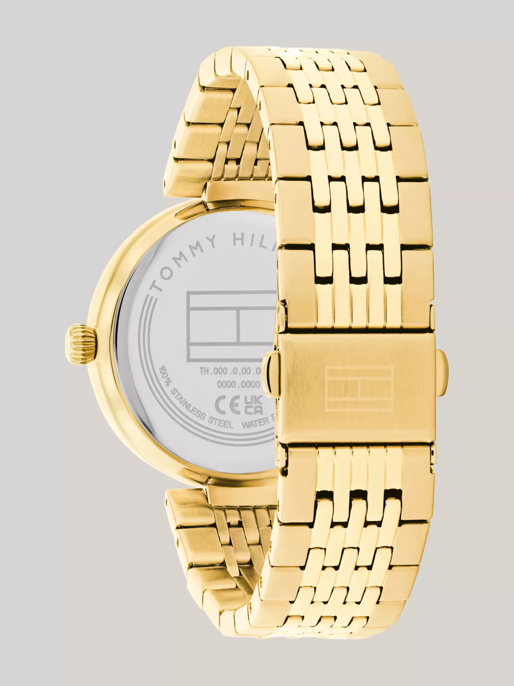 Horloges*Tommy Hilfiger Ionisch Verguld Horloge Met Kristallen GOLD