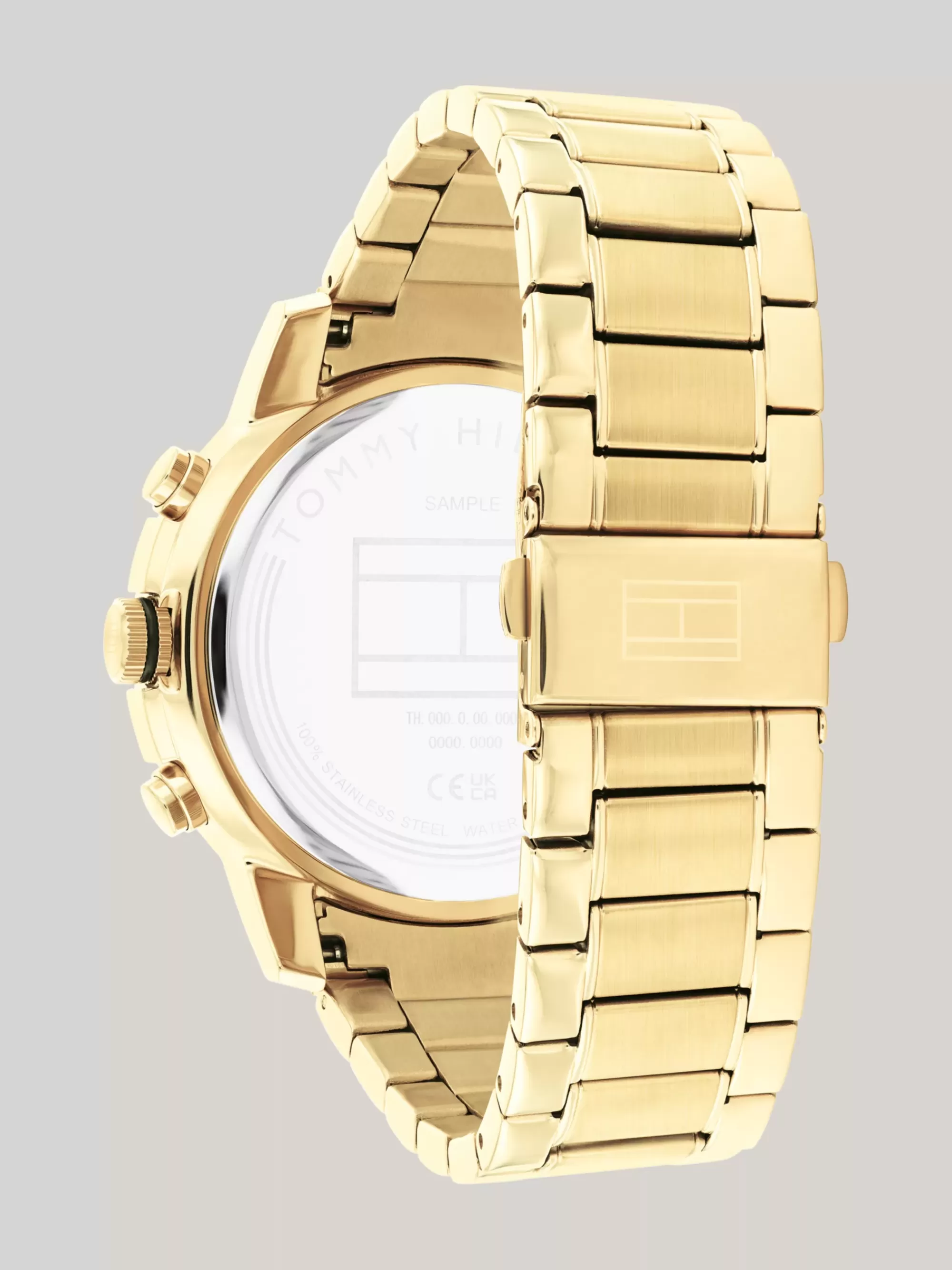 Horloges*Tommy Hilfiger Ionisch Verguld Horloge Met Witte Wijzerplaat GOLD